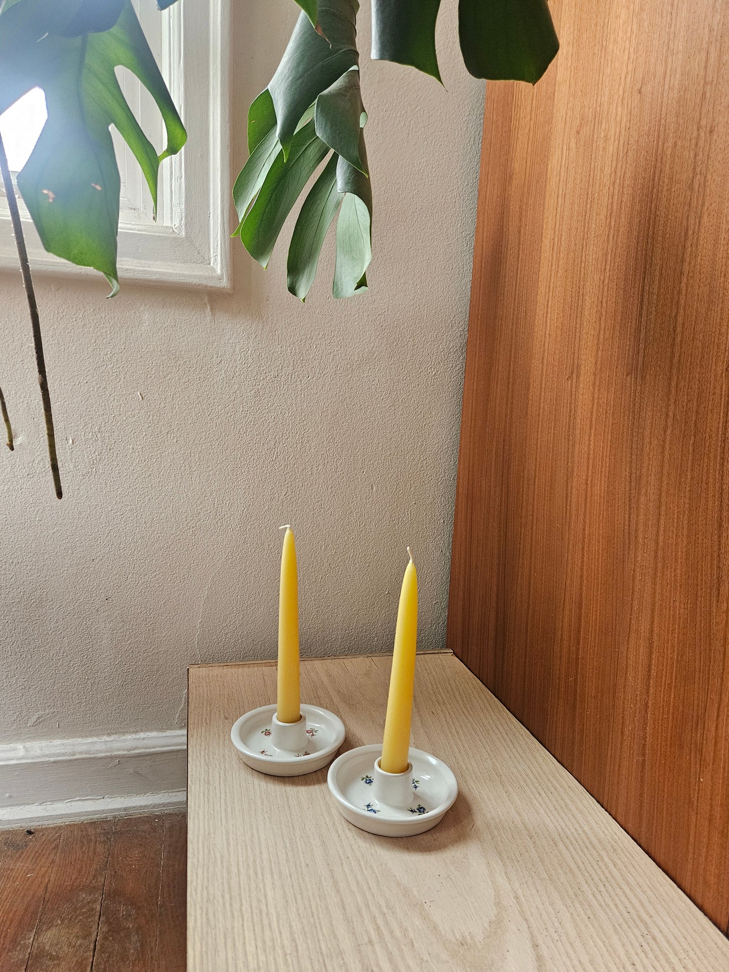 Floral Taper Candle Holder