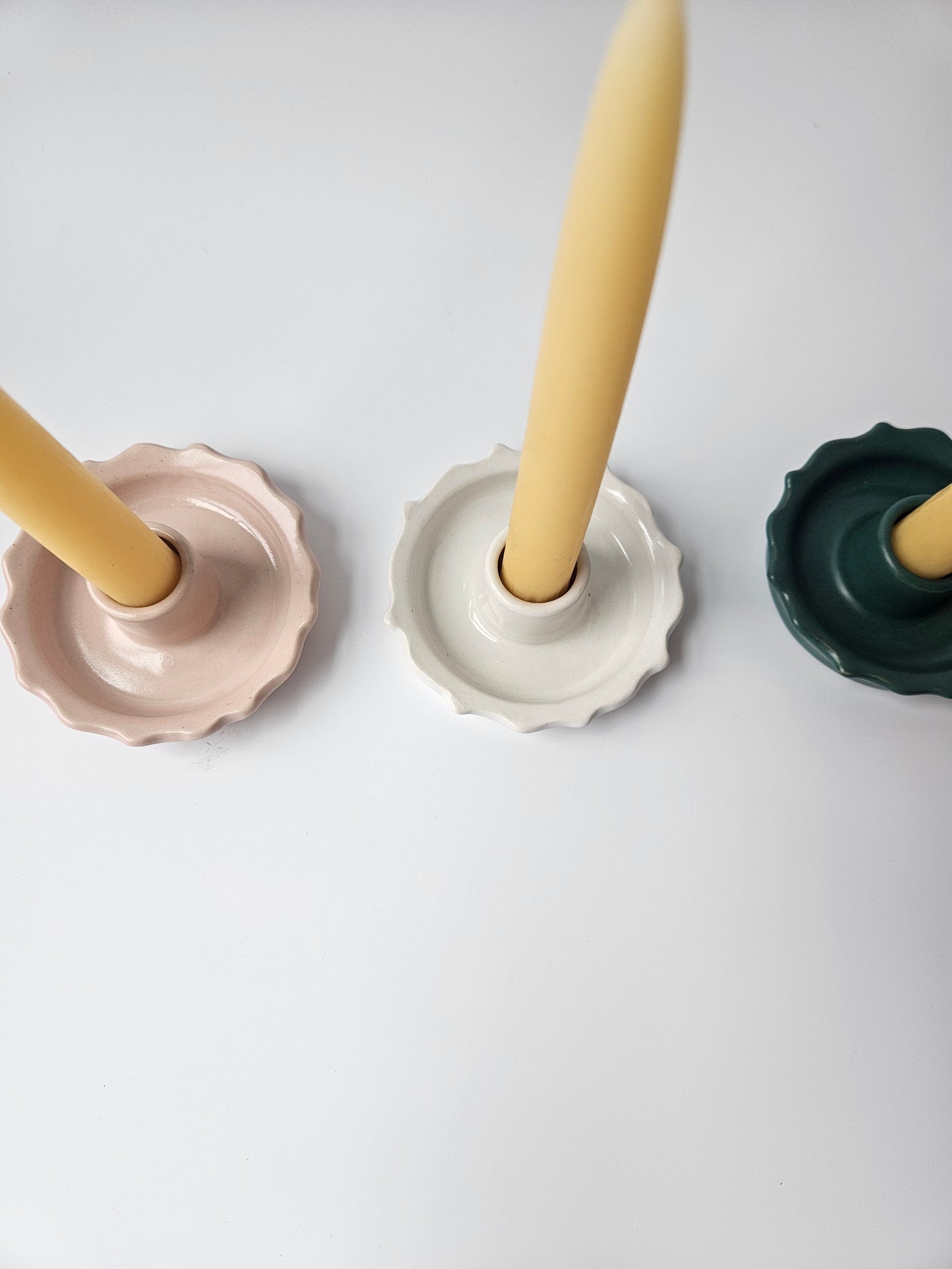 Scalloped Candle Holder