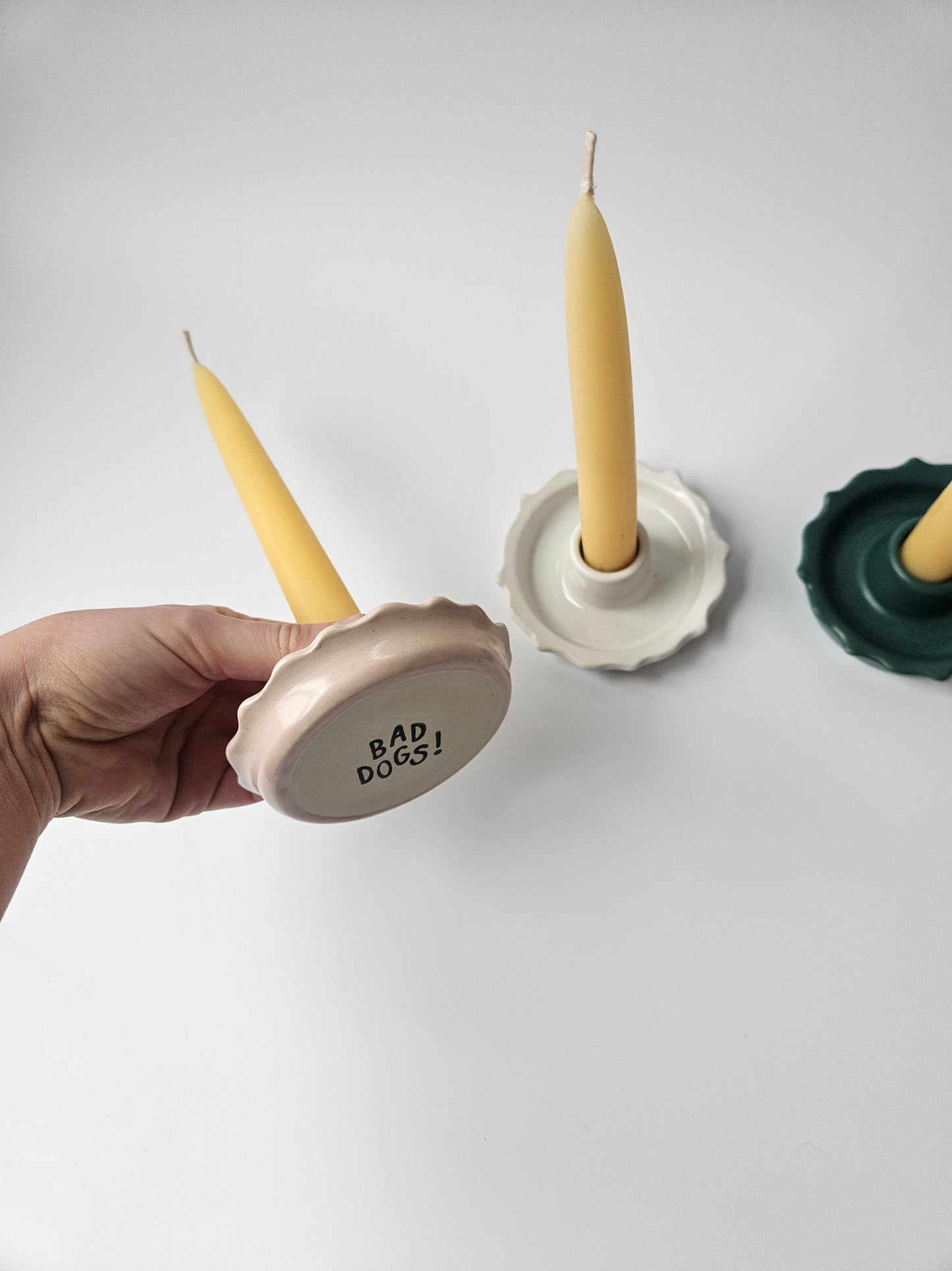 Scalloped Candle Holder