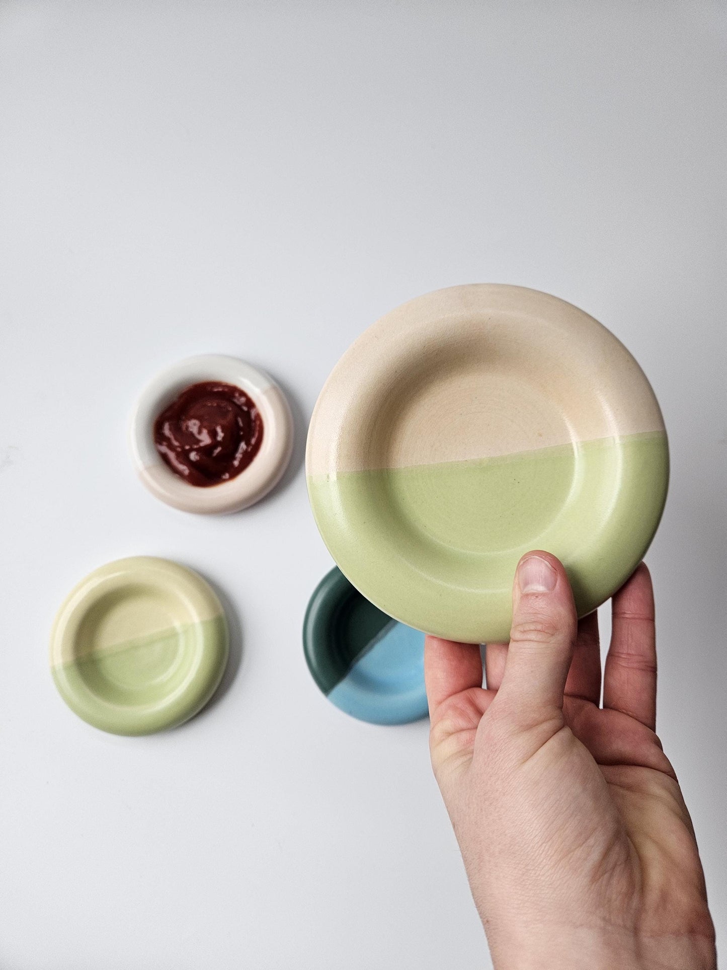 Handmade Ceramic Donut Dish: Chunky Bubble Plate, Ring & Jewelry Holder