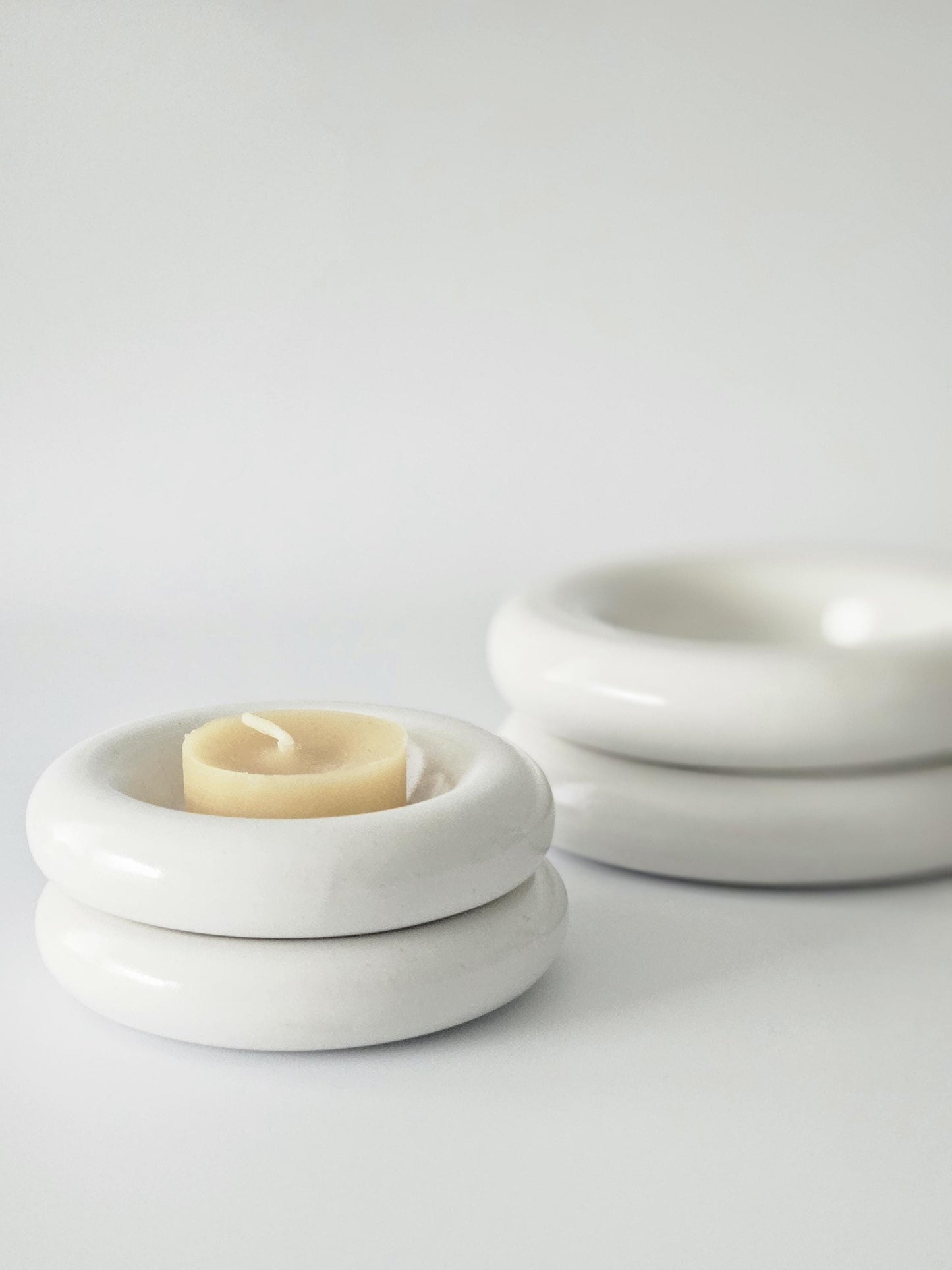 Donut Dish (Ready to Ship) • Handmade Colorful Ceramic • Bubble Plate