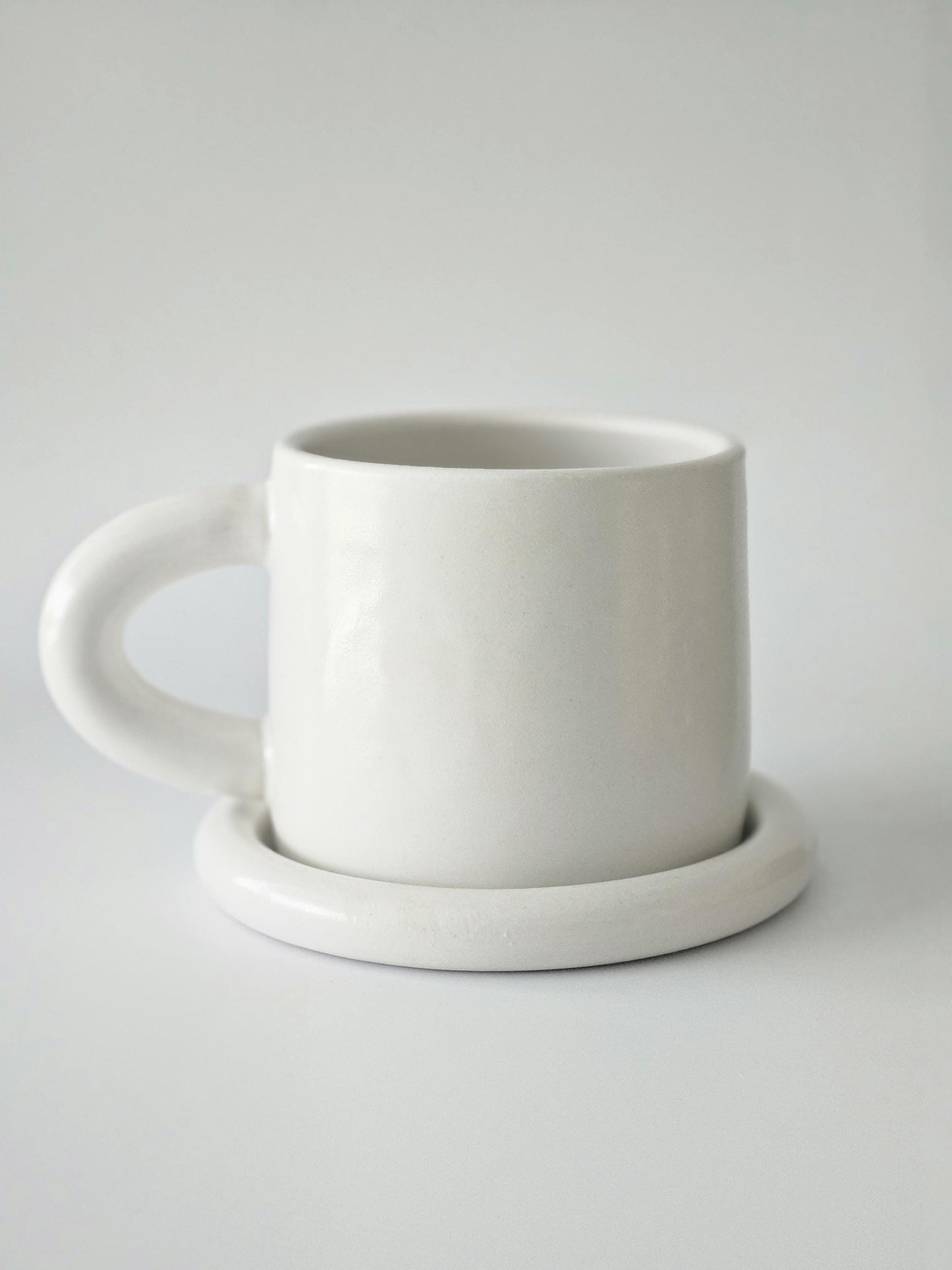 Middle Mug • Handmade Colorful Ceramic • Wheel Thrown Pottery • Chunky Mug