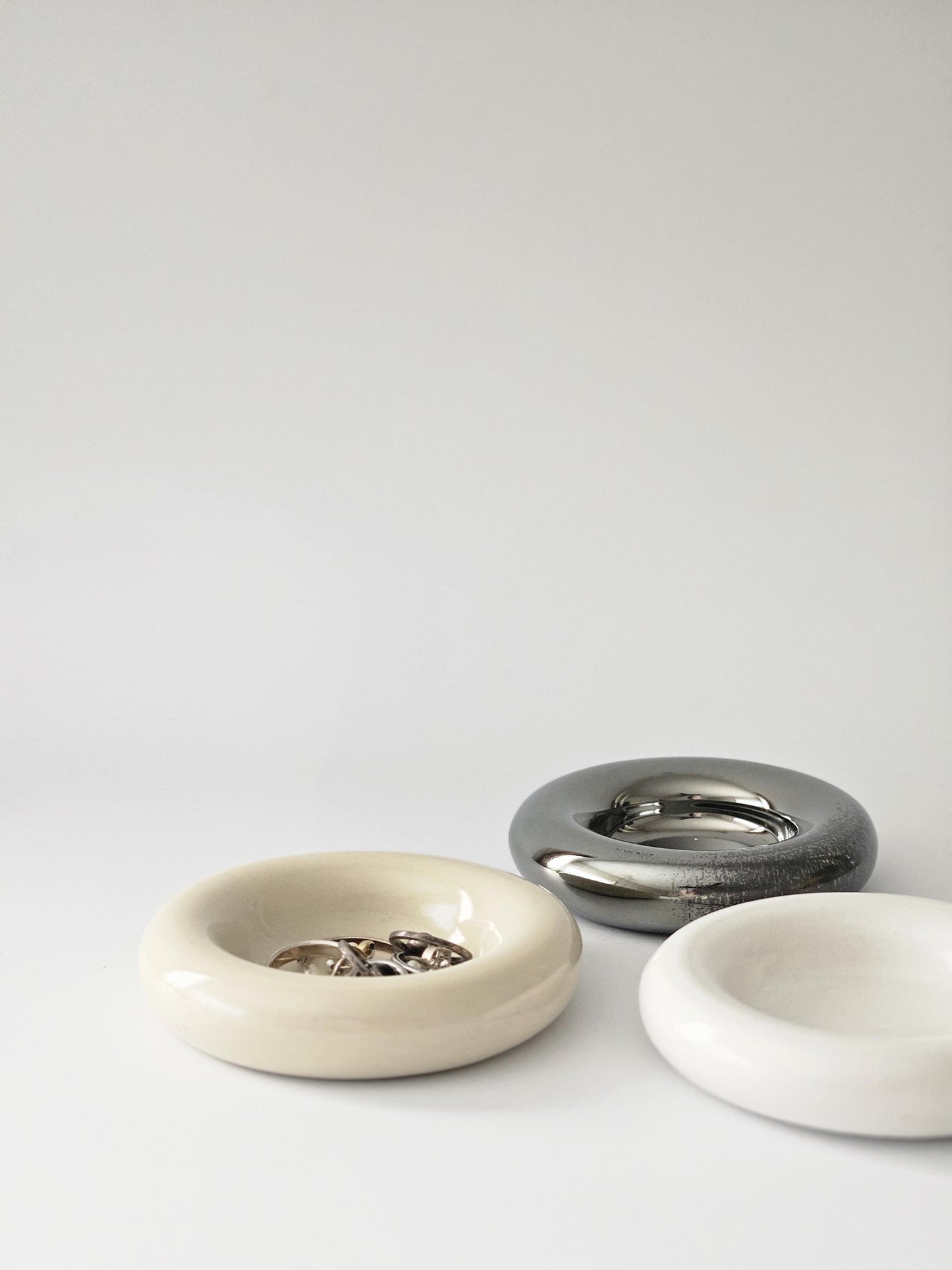 Donut Dish (Ready to Ship) • Handmade Colorful Ceramic • Bubble Plate