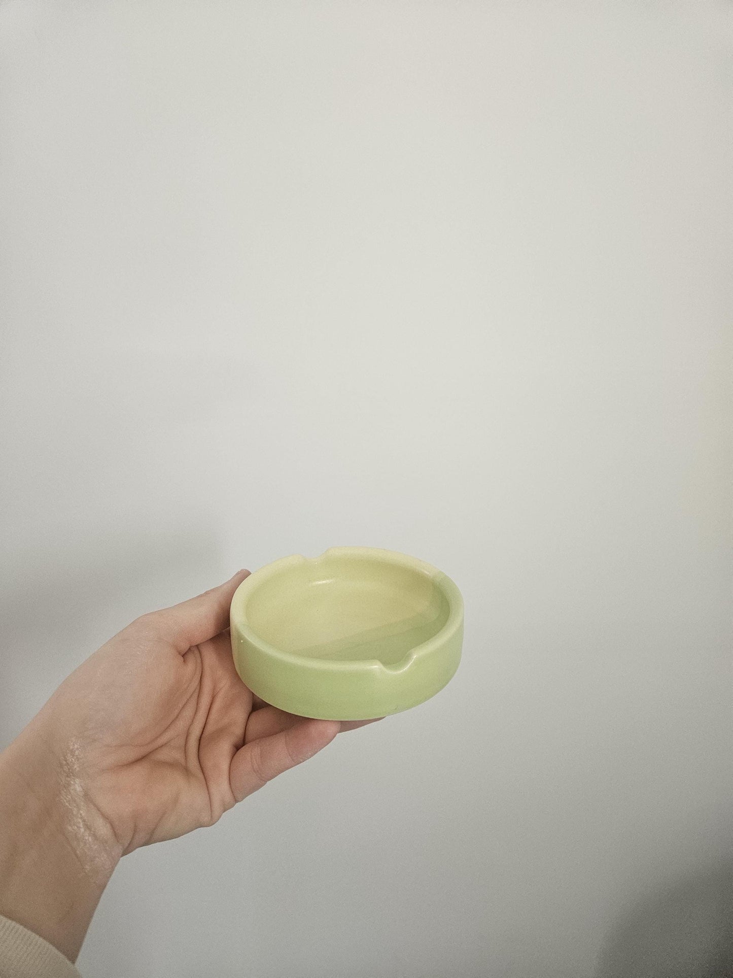 Half & Half Ashtray (Ready to Ship) • Color Block Ashtray • Handmade Colorful Ceramic • Pottery • Vintage Retro