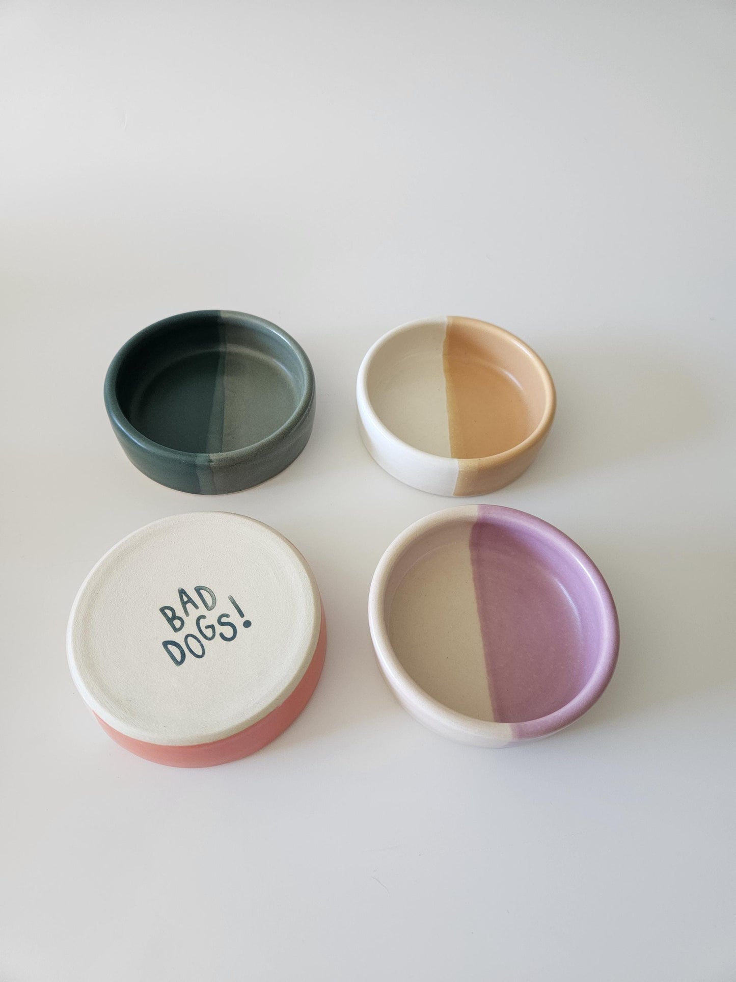 Half and Half Ramekin (Ready to Ship) • Handmade Wheel Thrown Ceramic • Two Toned Colorful Pottery • Small Ring Dish