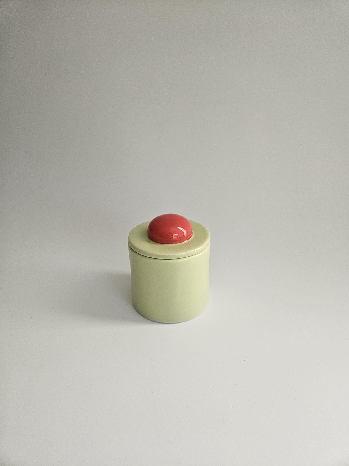 Baby Jar • Colorful Ceramic Bitty Jar • Handmade Color Block Pottery