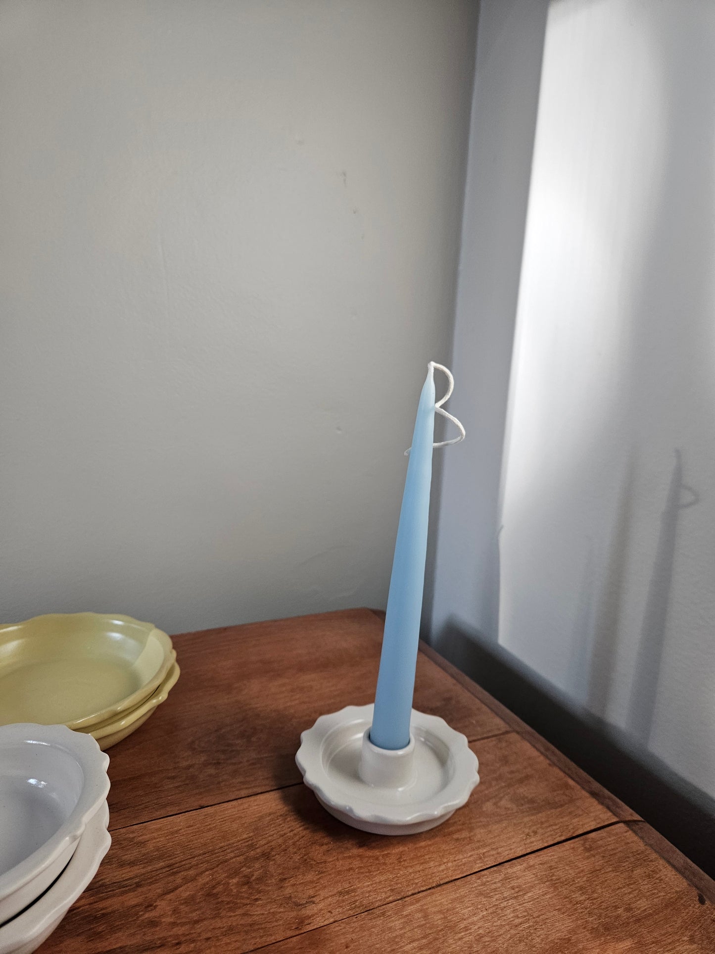 Scalloped Taper Candle Holder