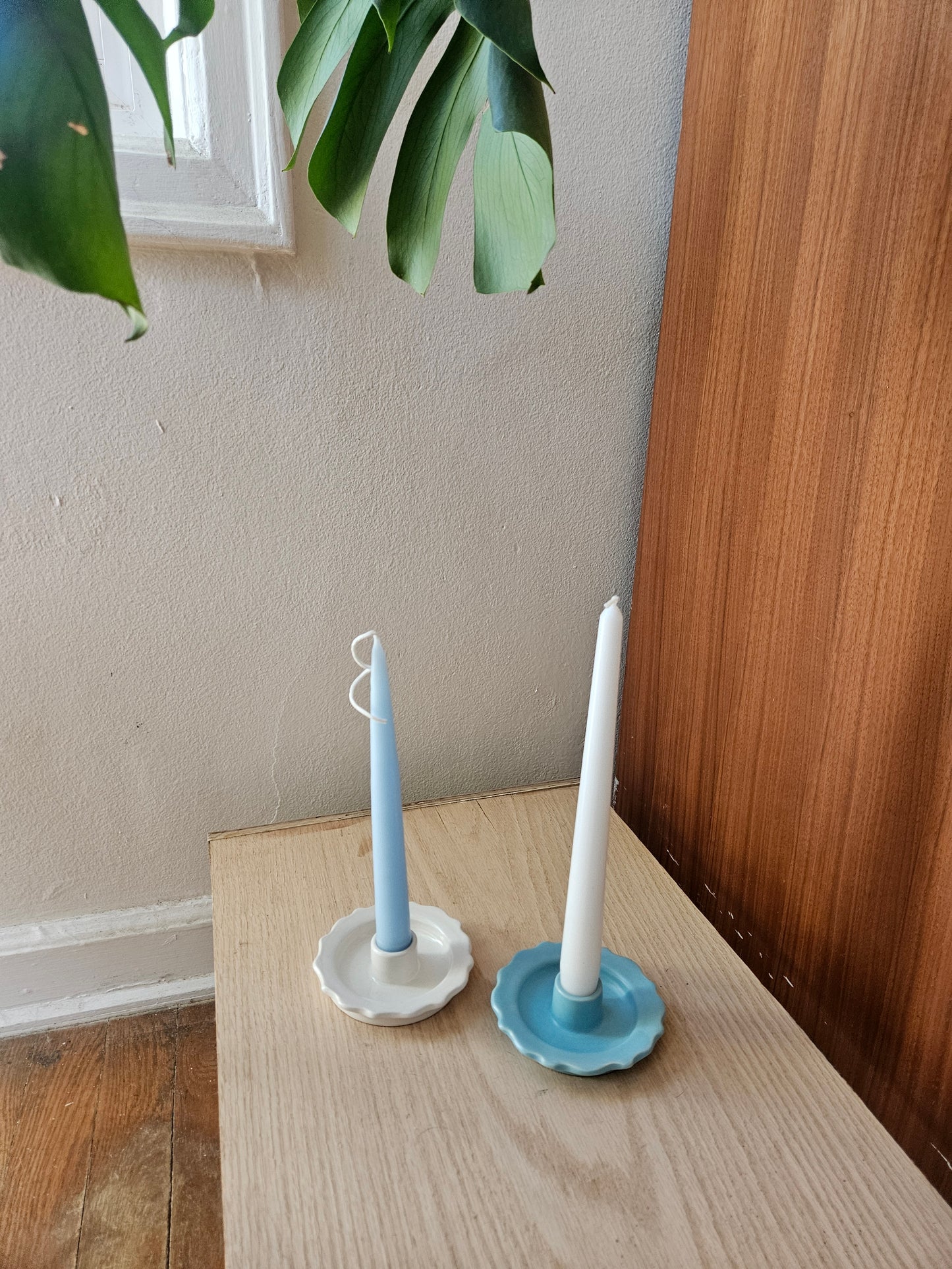 Scalloped Taper Candle Holder