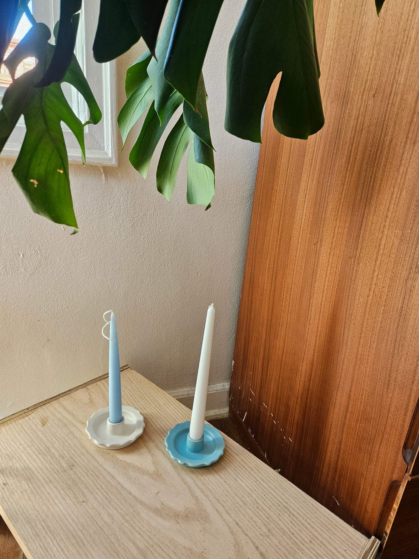 Scalloped Taper Candle Holder