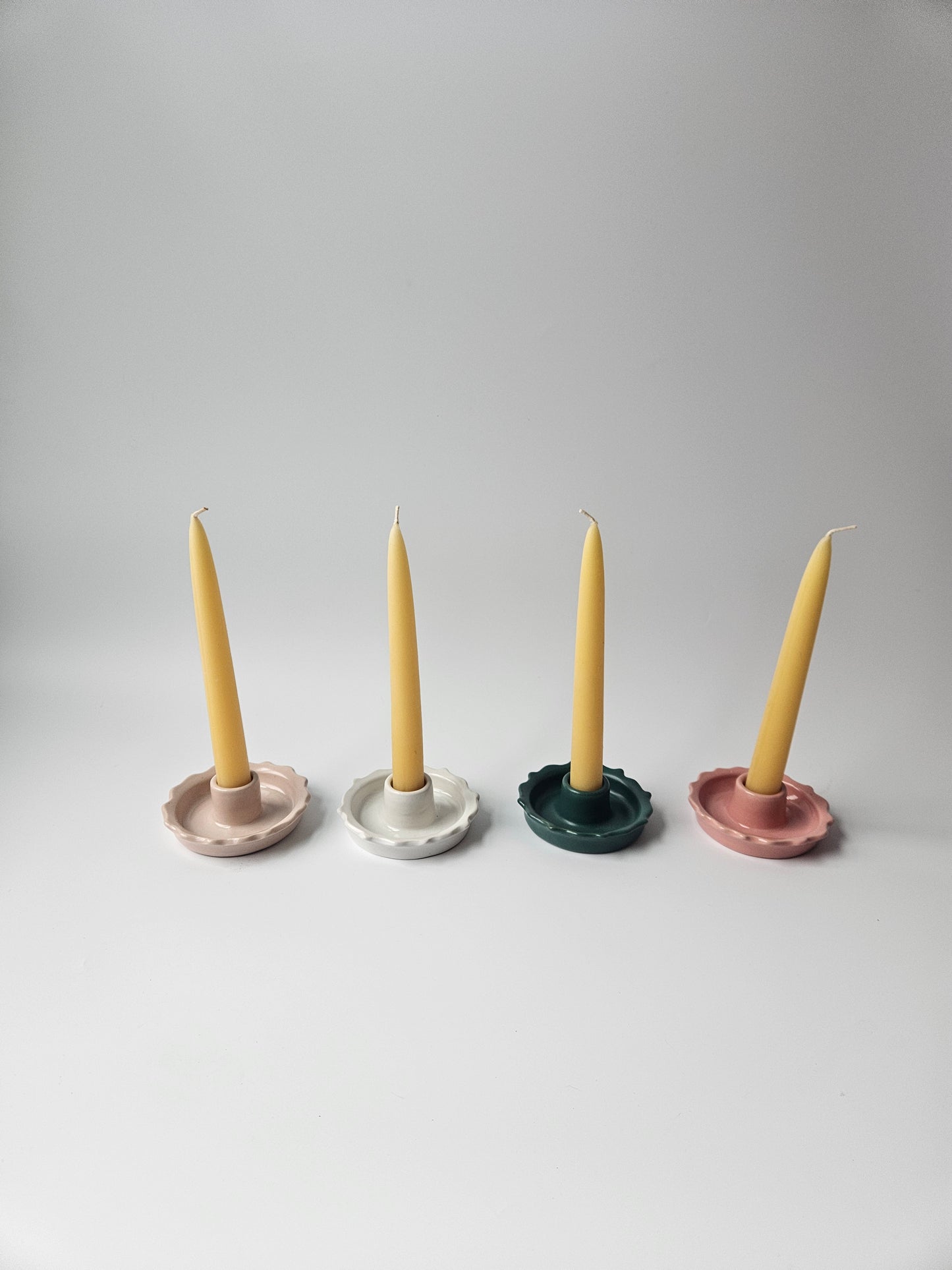 Scalloped Taper Candle Holder