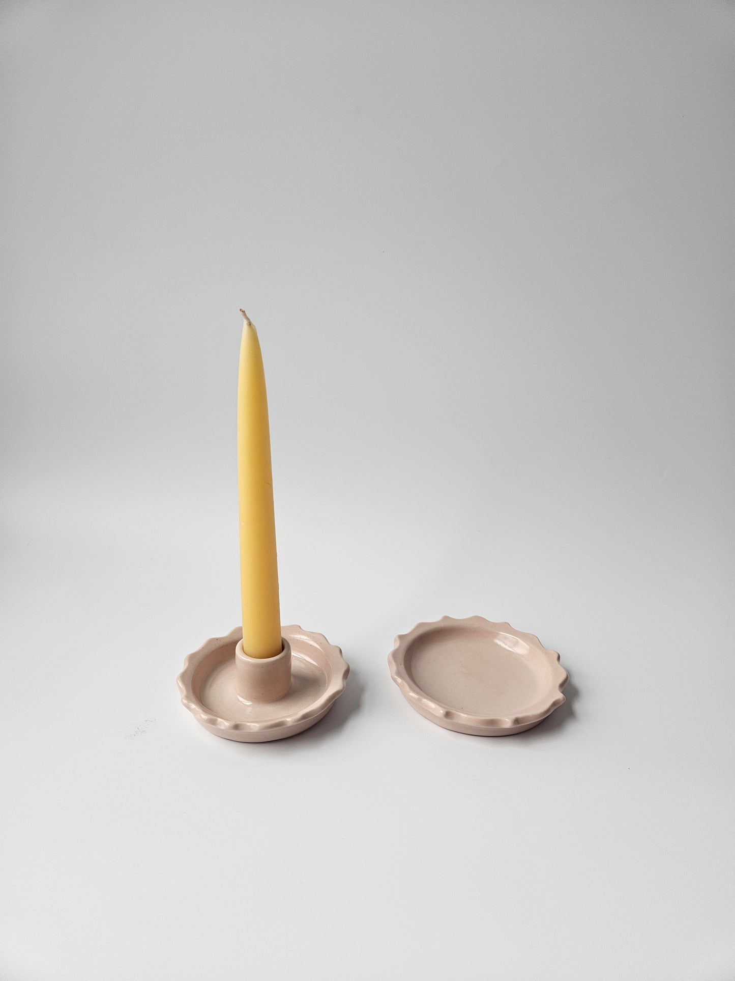 Scalloped Taper Candle Holder