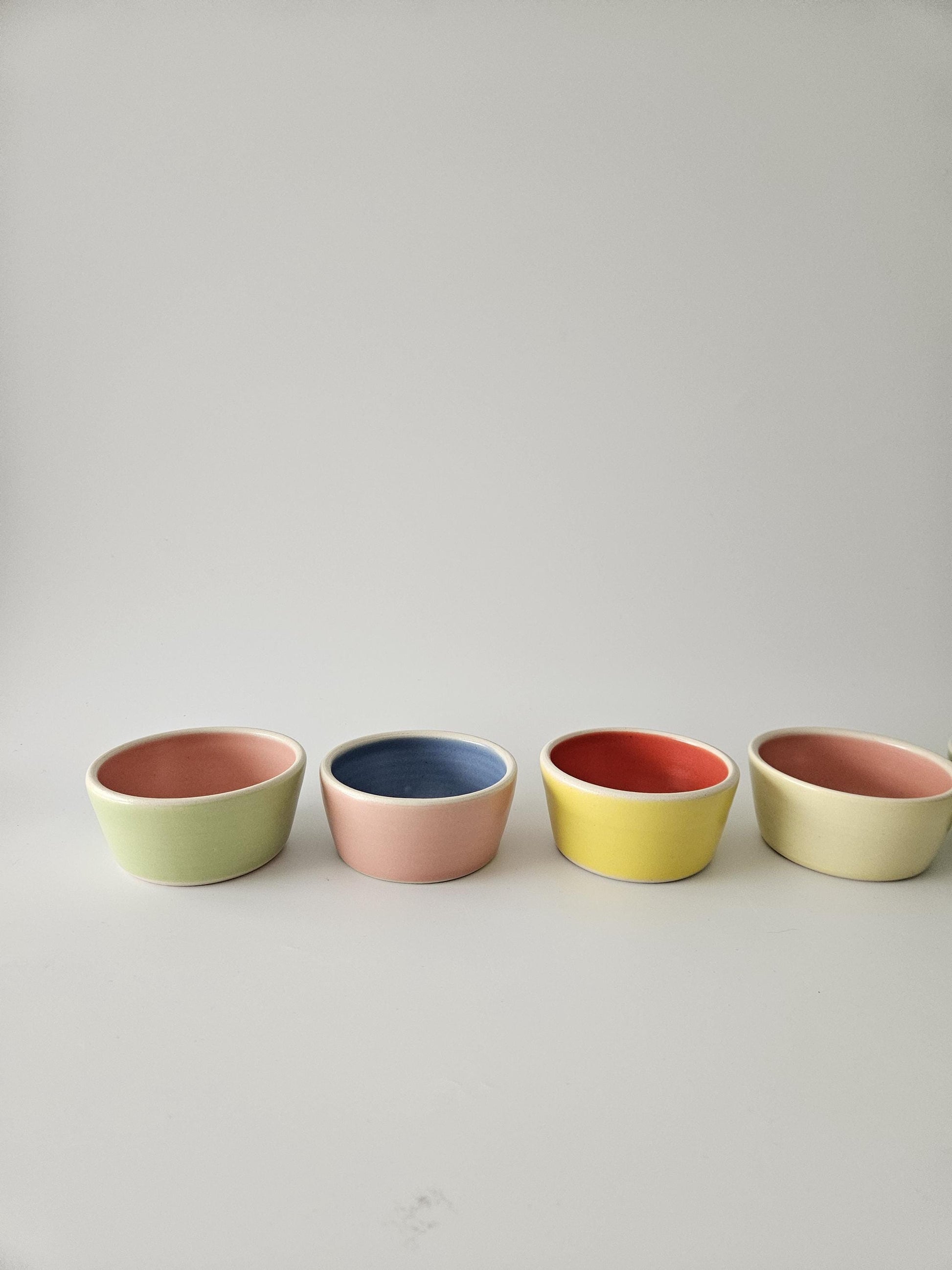 Handmade Ceramic Stacking Bowl: Two-Toned Ring Dish, Sauce Bowl (Made to Order)