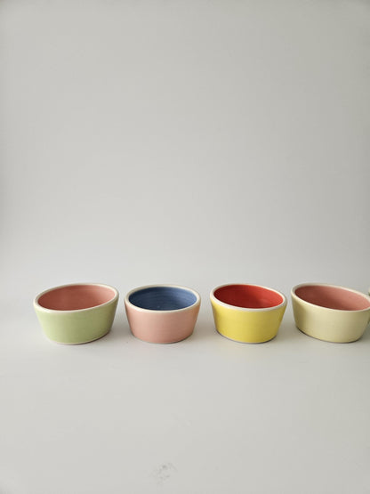 Handmade Ceramic Stacking Bowl: Two-Toned Ring Dish, Sauce Bowl (Made to Order)