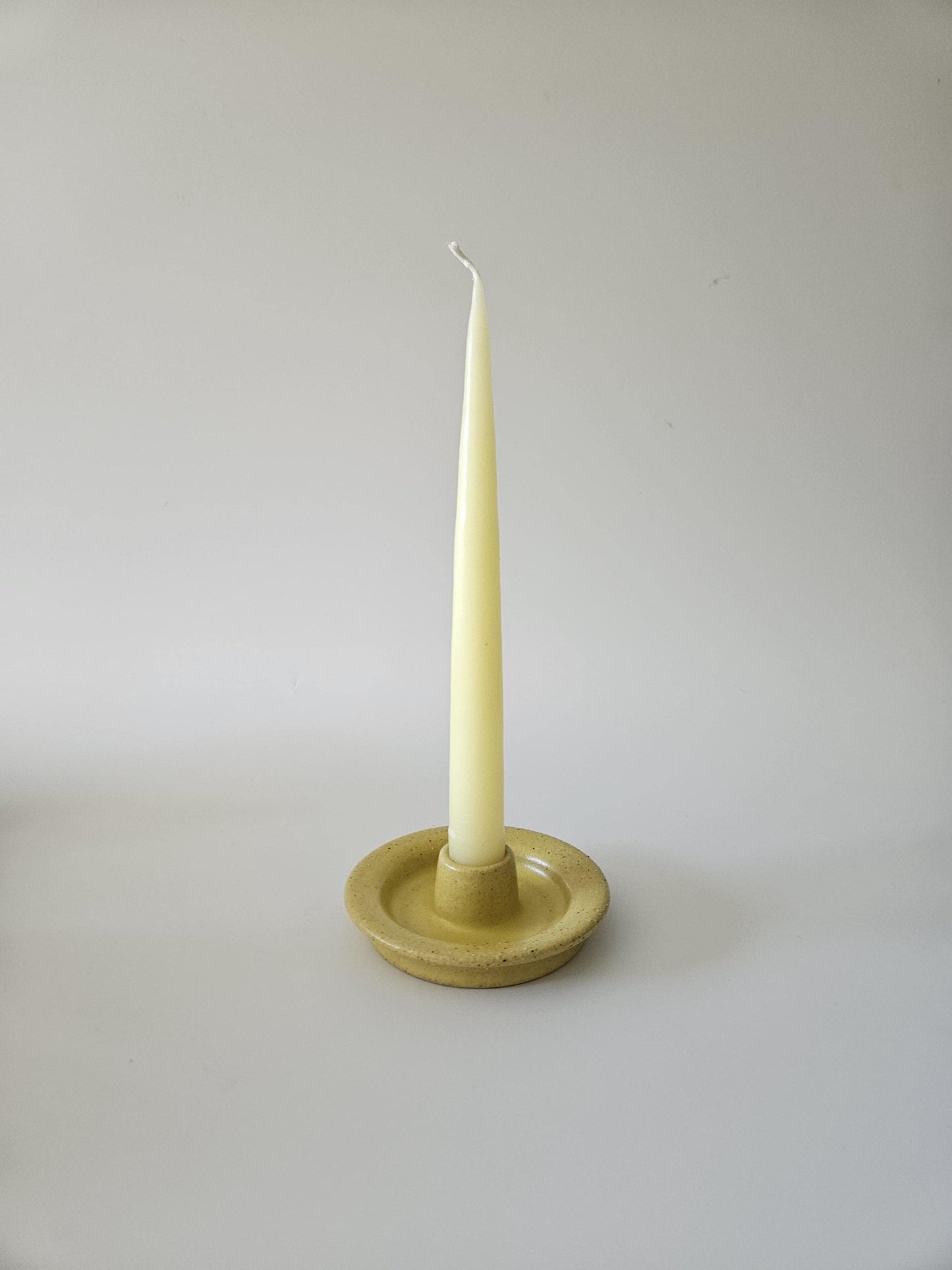 Taper Candle Holder (Ready to Ship) • Handmade Colorful Ceramic • Earthy Rustic Speckled Candlestick