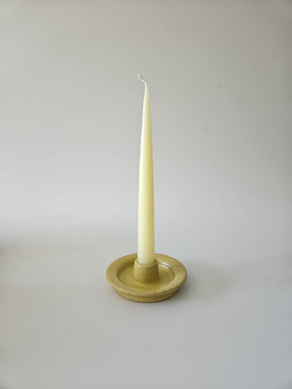 Taper Candle Holder (Ready to Ship) • Handmade Colorful Ceramic • Earthy Rustic Speckled Candlestick