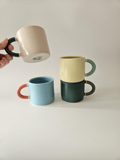 Classic Mug, Two-Toned (Made to Order) • Handmade Colorful Ceramic • Coffee Mug • Pottery