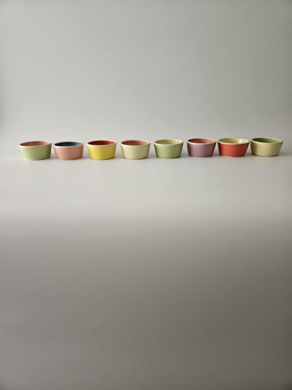 Handmade Ceramic Stacking Bowl: Two-Toned Ring Dish, Sauce Bowl (Made to Order)