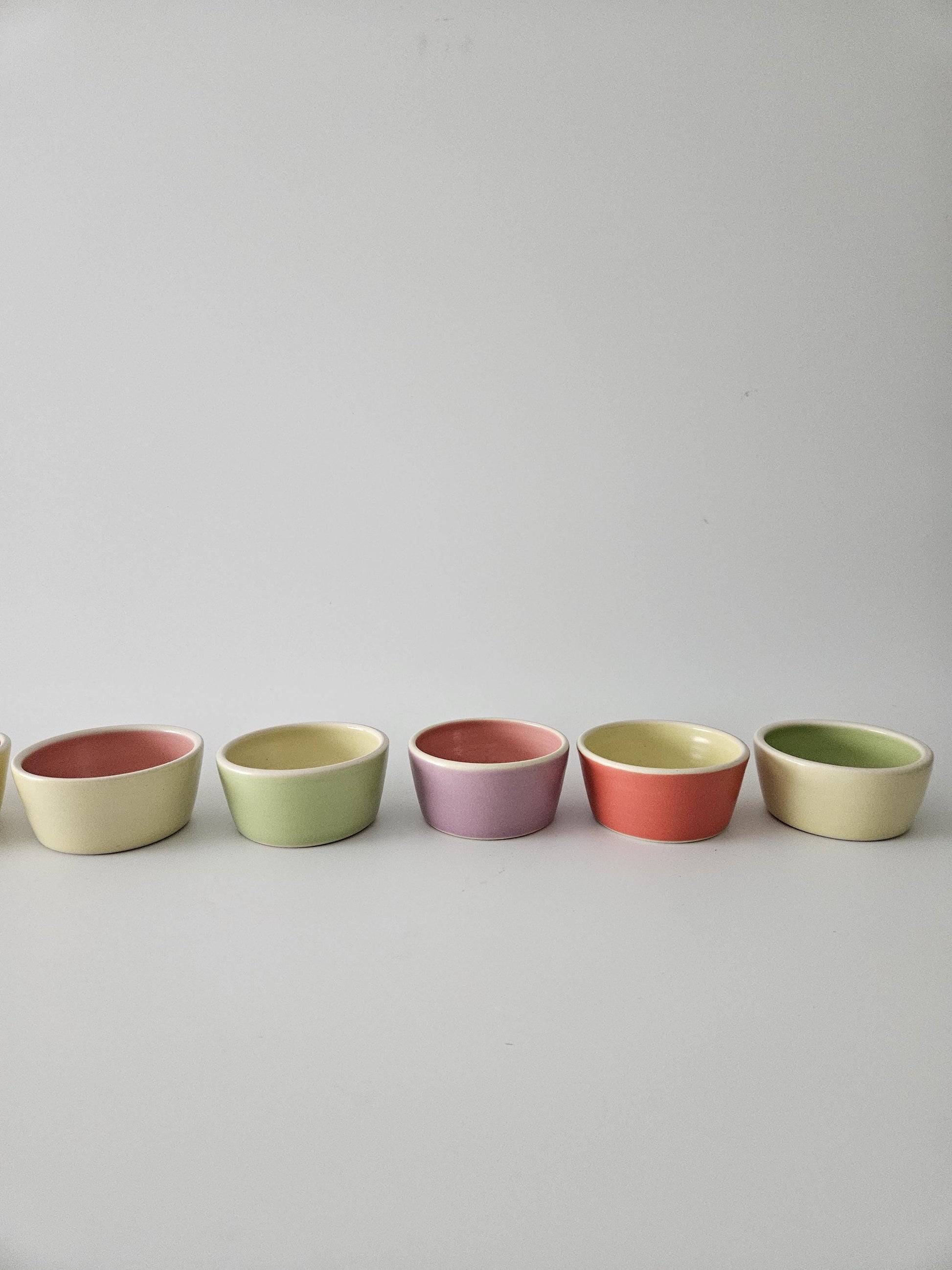 Handmade Ceramic Stacking Bowl: Two-Toned Ring Dish, Sauce Bowl (Made to Order)