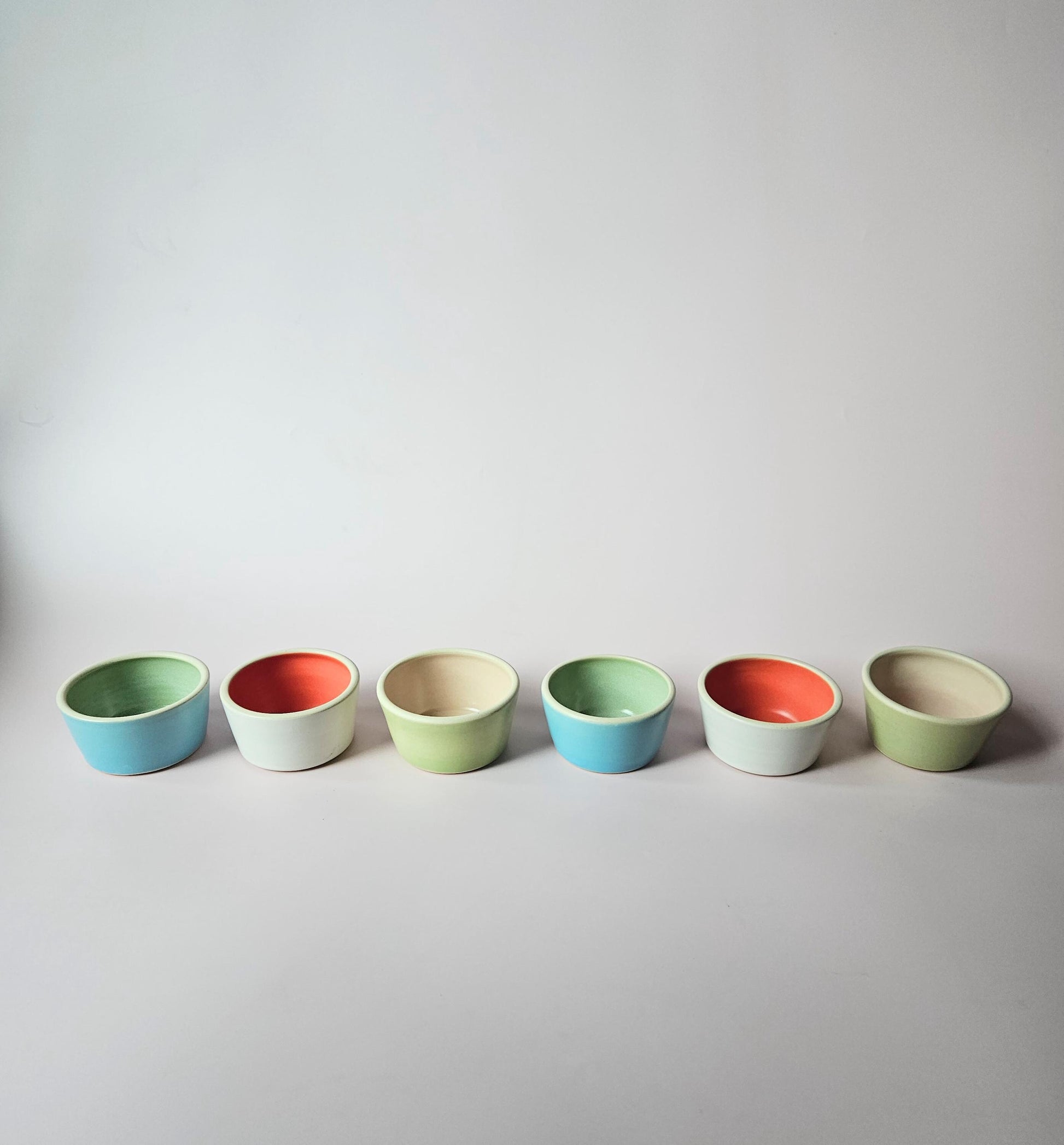 Handmade Ceramic Stacking Bowl: Two-Toned Ring Dish, Sauce Bowl (Made to Order)