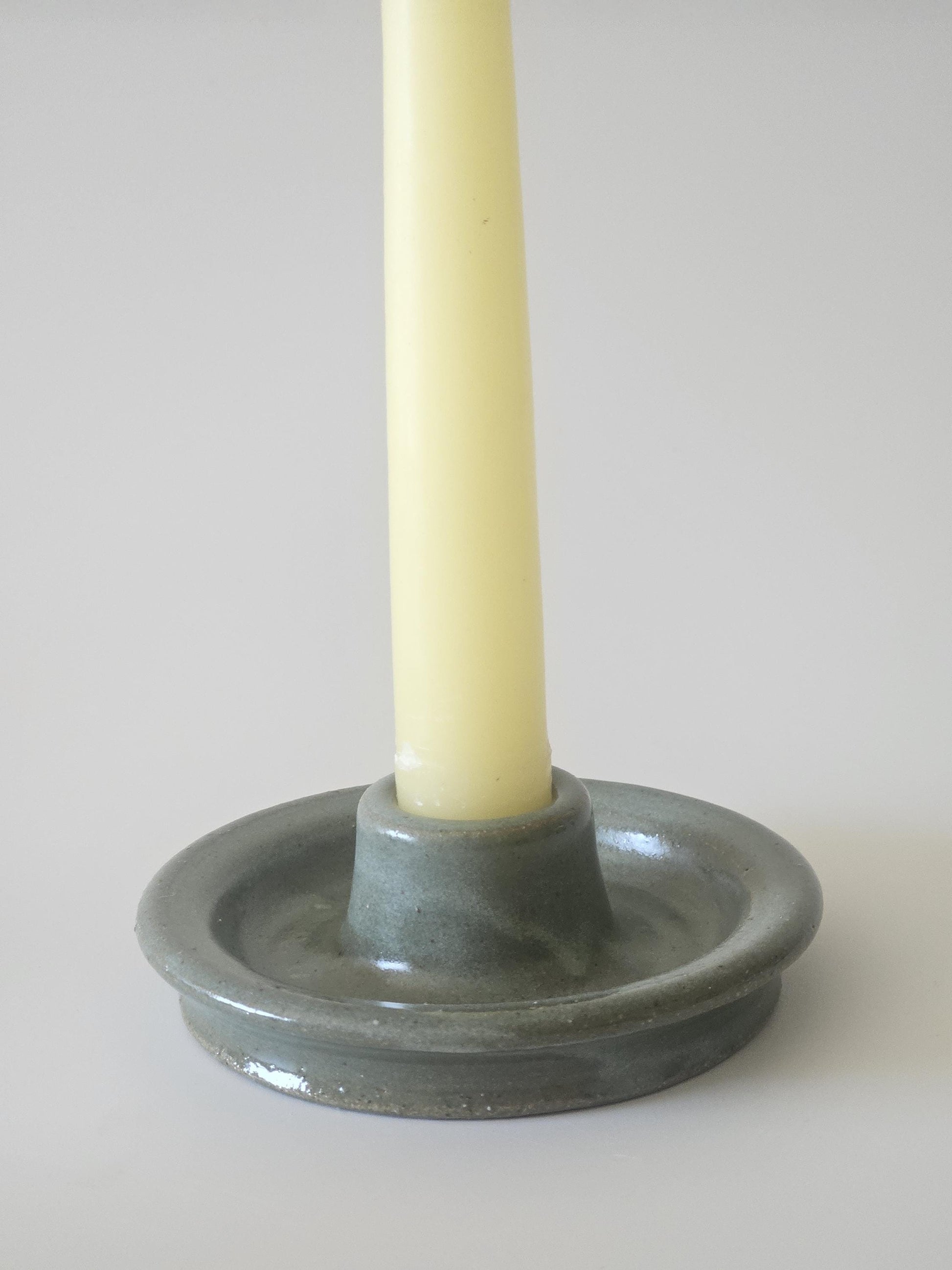 Taper Candle Holder (Ready to Ship) • Handmade Colorful Ceramic • Earthy Rustic Speckled Candlestick