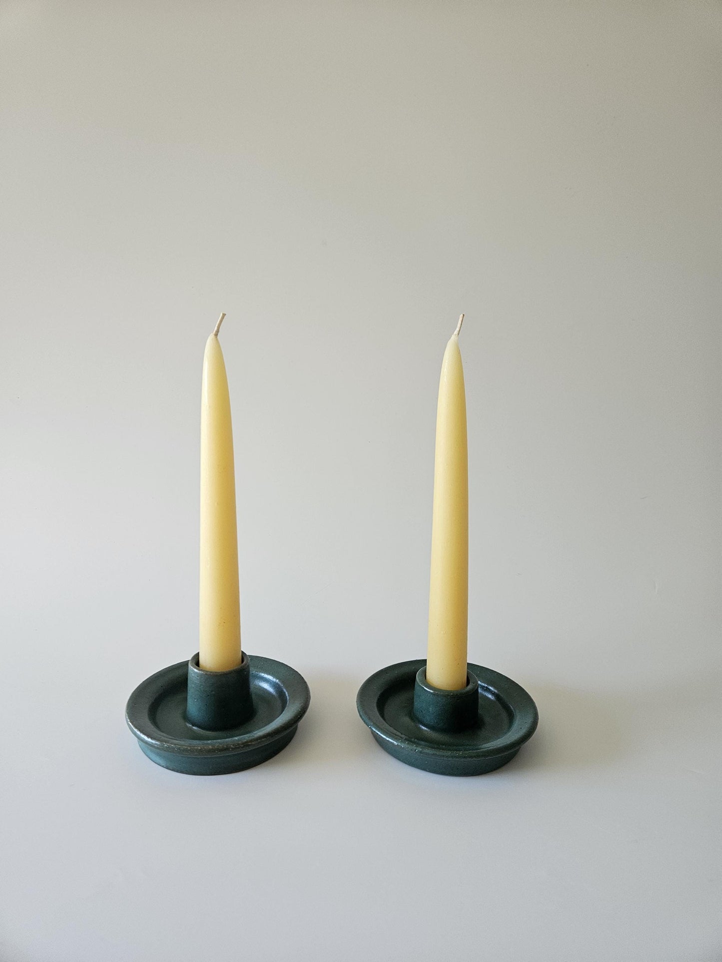 Taper Candle Holder (Ready to Ship) • Handmade Colorful Ceramic • Earthy Rustic Speckled Candlestick