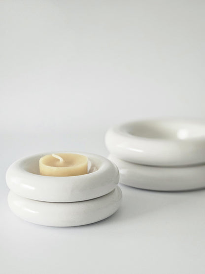 Donut Dish (Ready to Ship) • Handmade Colorful Ceramic • Bubble Plate