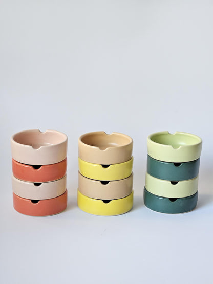 Handmade Colorful Ceramic Ashtray: Retro Pottery, Portland, OR