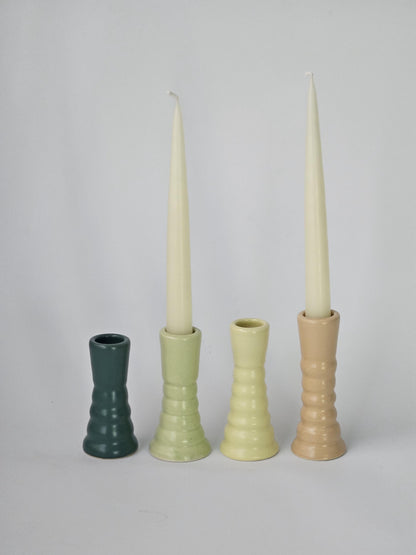 Wiggly Candlestick (Made to Order) • Handmade Colorful Ceramic • Taper Candle Holder