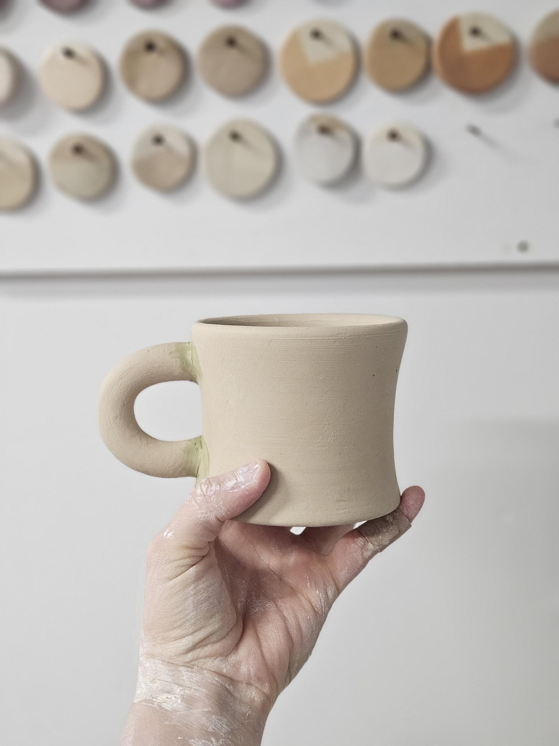 Diner Mug (Ready to Ship) • Handmade Colorful Ceramic • Wheel Thrown Pottery • Coffee Cup • Vintage Retro Chunky Mug