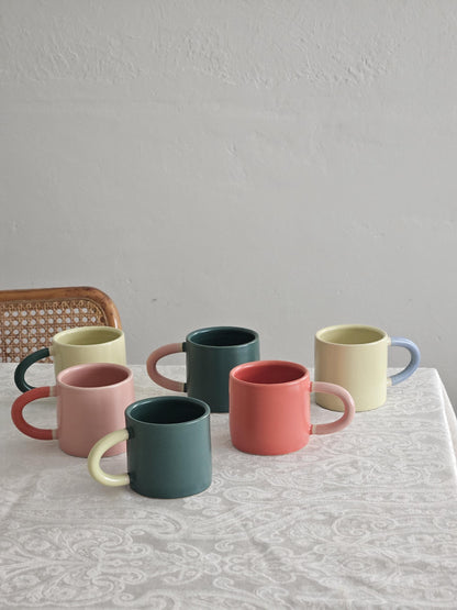 Classic Mug, Two-Toned (Made to Order) • Handmade Colorful Ceramic • Coffee Mug • Pottery