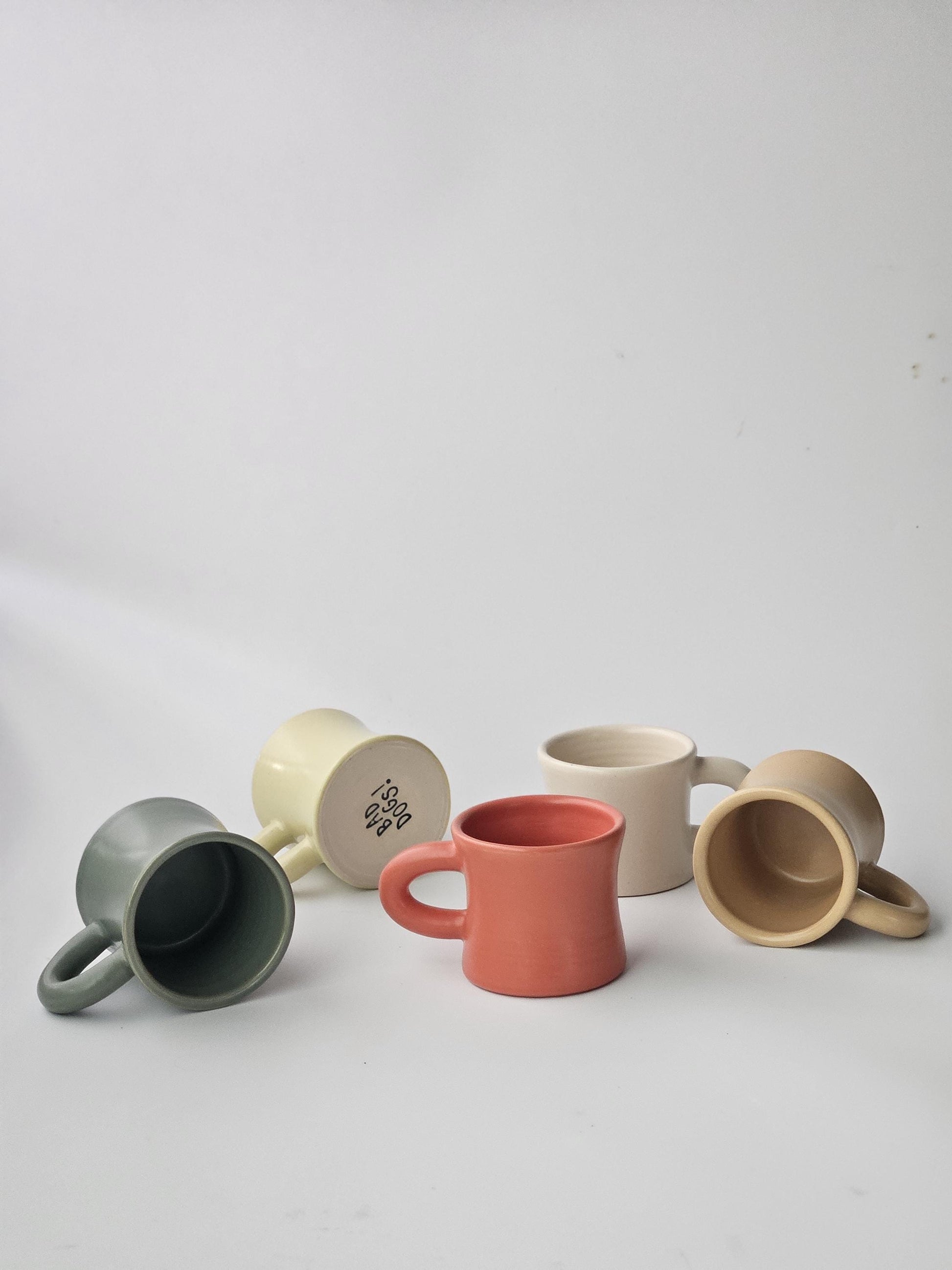 Diner Mug (Ready to Ship) • Handmade Colorful Ceramic • Wheel Thrown Pottery • Coffee Cup • Vintage Retro Chunky Mug
