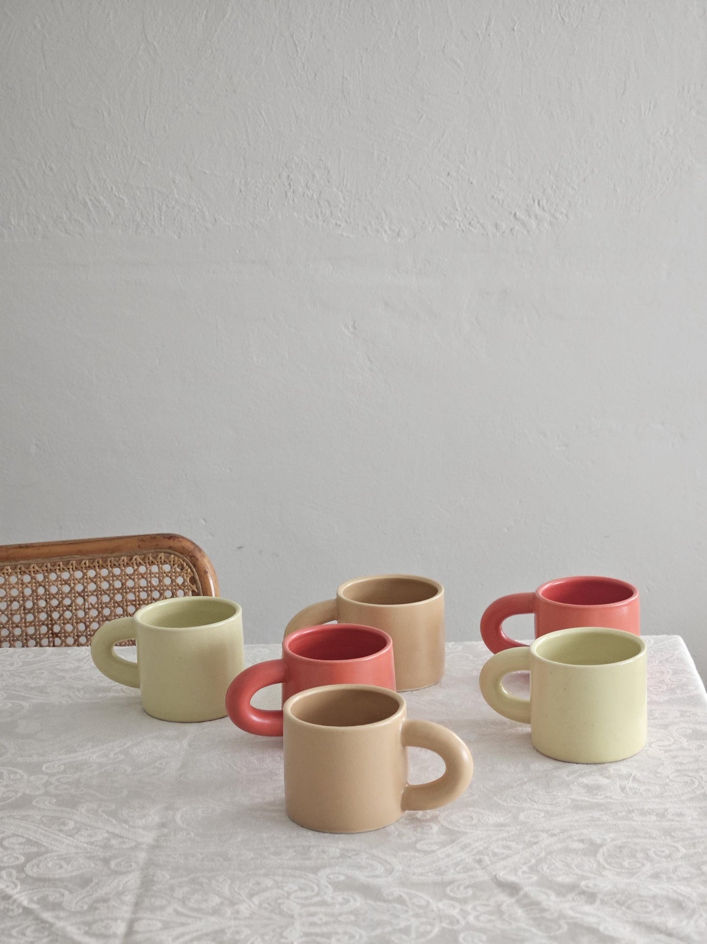 Handmade Chunky Ceramic Mug: Custom Pastel Coffee Mug