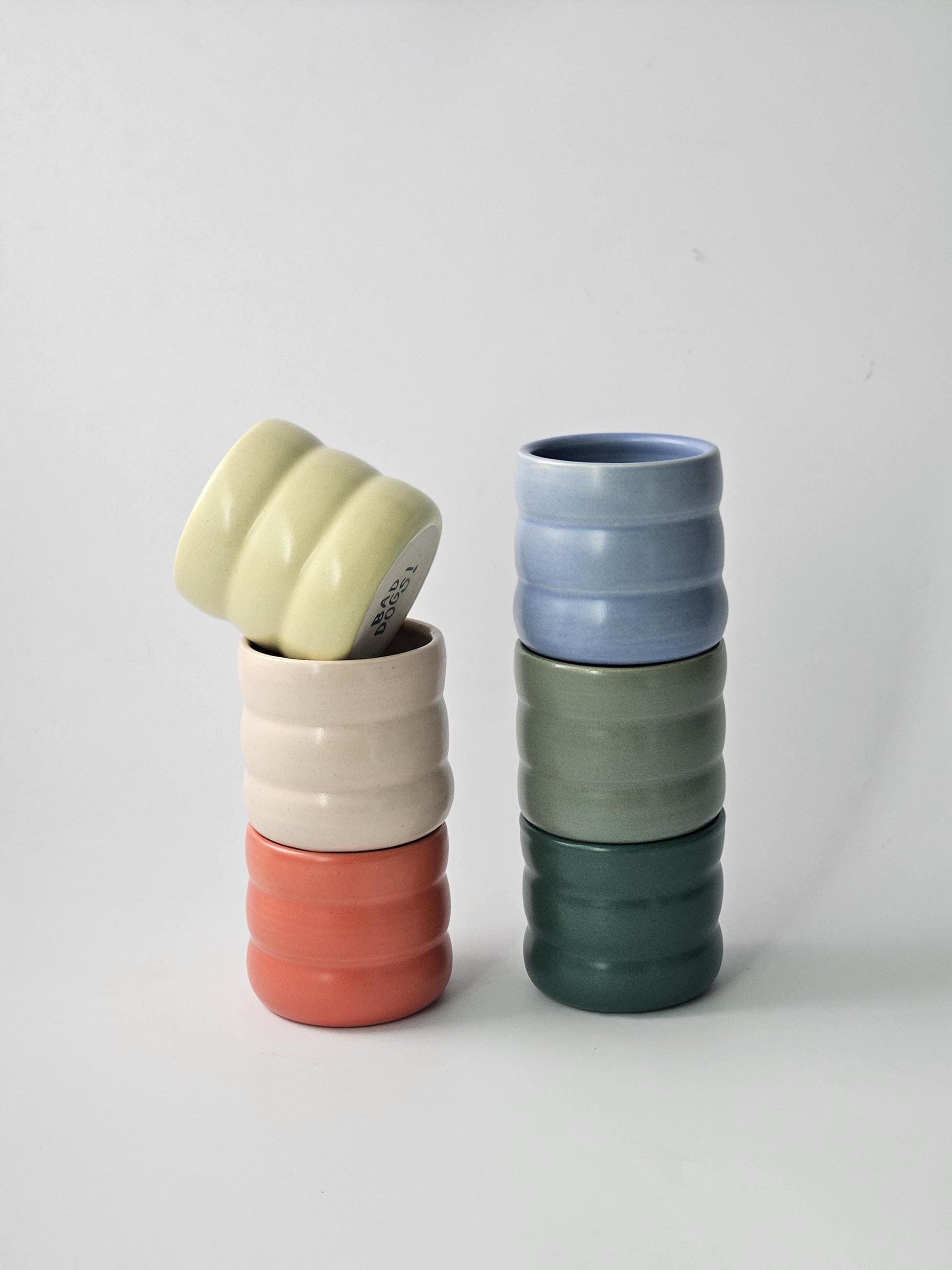Wiggly Tumbler (Made to Order) • Handmade Colorful Ceramic • Wobble Cup • Bubble Cup