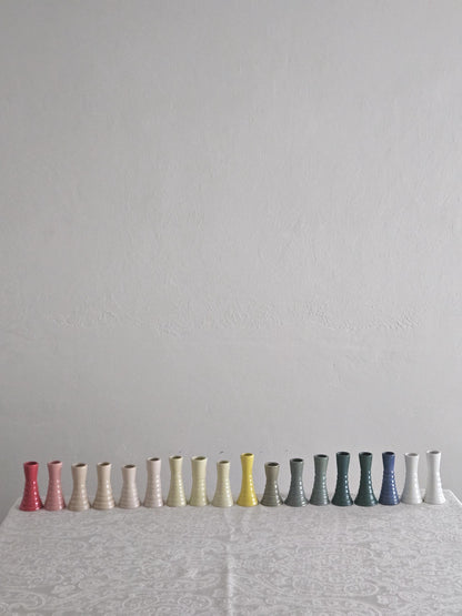 Handmade Wiggly Ceramic Candlestick • Colorful Taper Candle Holder