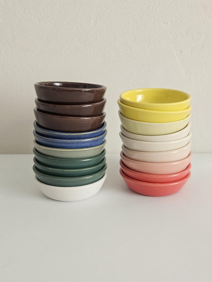 Sauce Bowl (Ready to Ship) • Handmade Colorful Ceramic • Round Dish • Small Sauce Bowl
