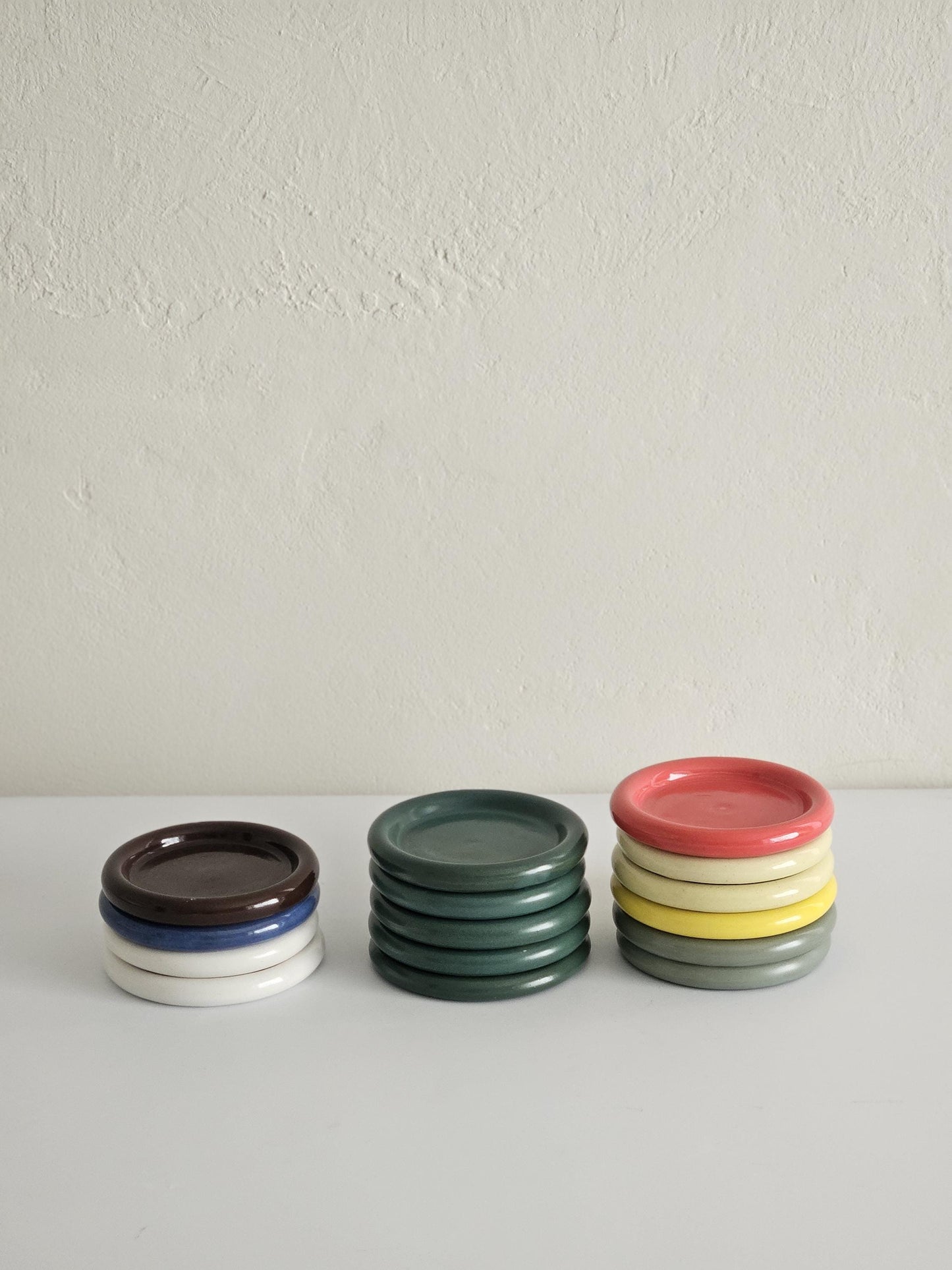 Handmade Colorful Ceramic Bubble Dish: Trinket Plate, Coaster, or Side Plate