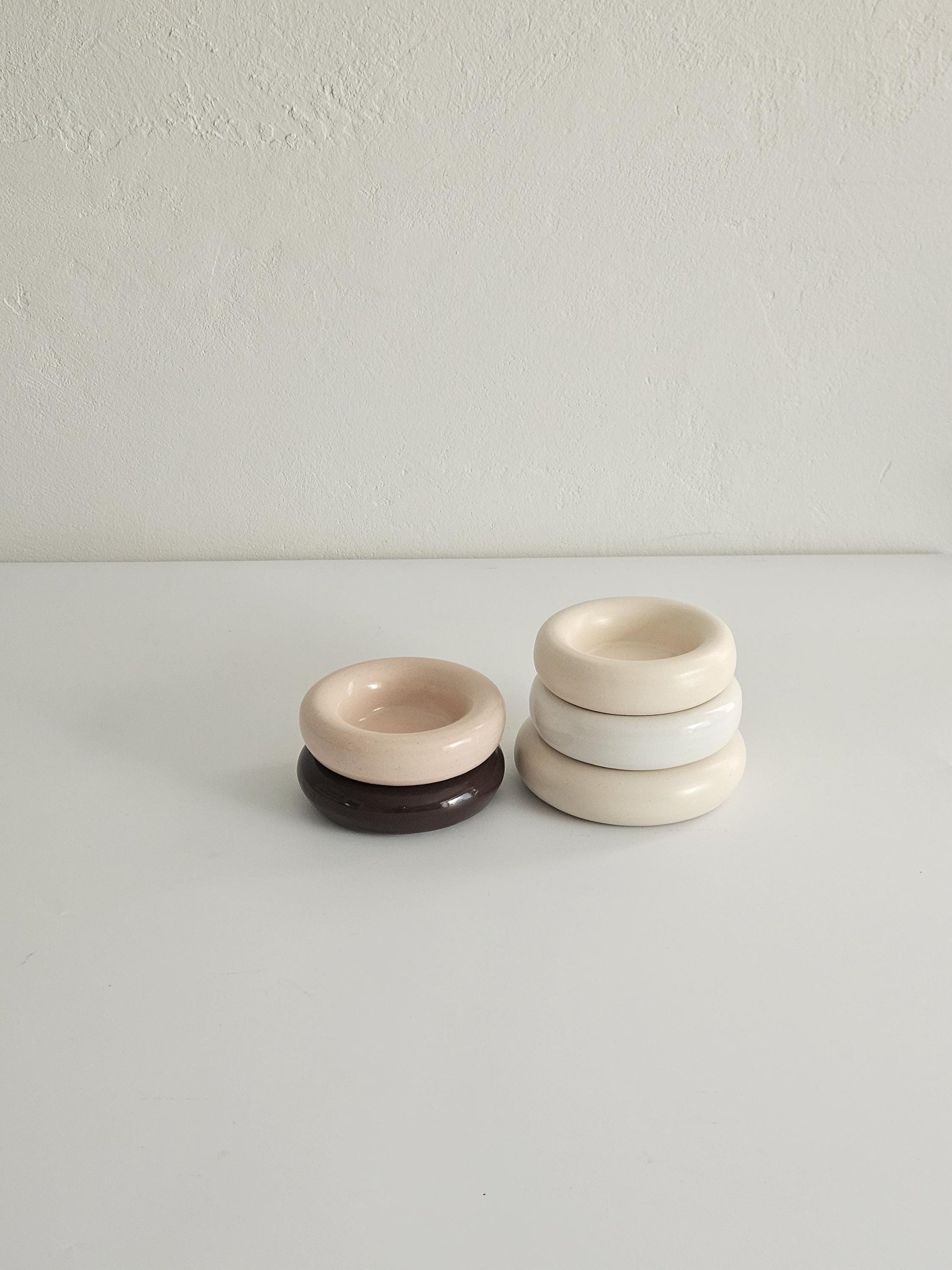 Handmade Ceramic Donut Bowl: Bubble Dish, Ring & Jewelry Holder