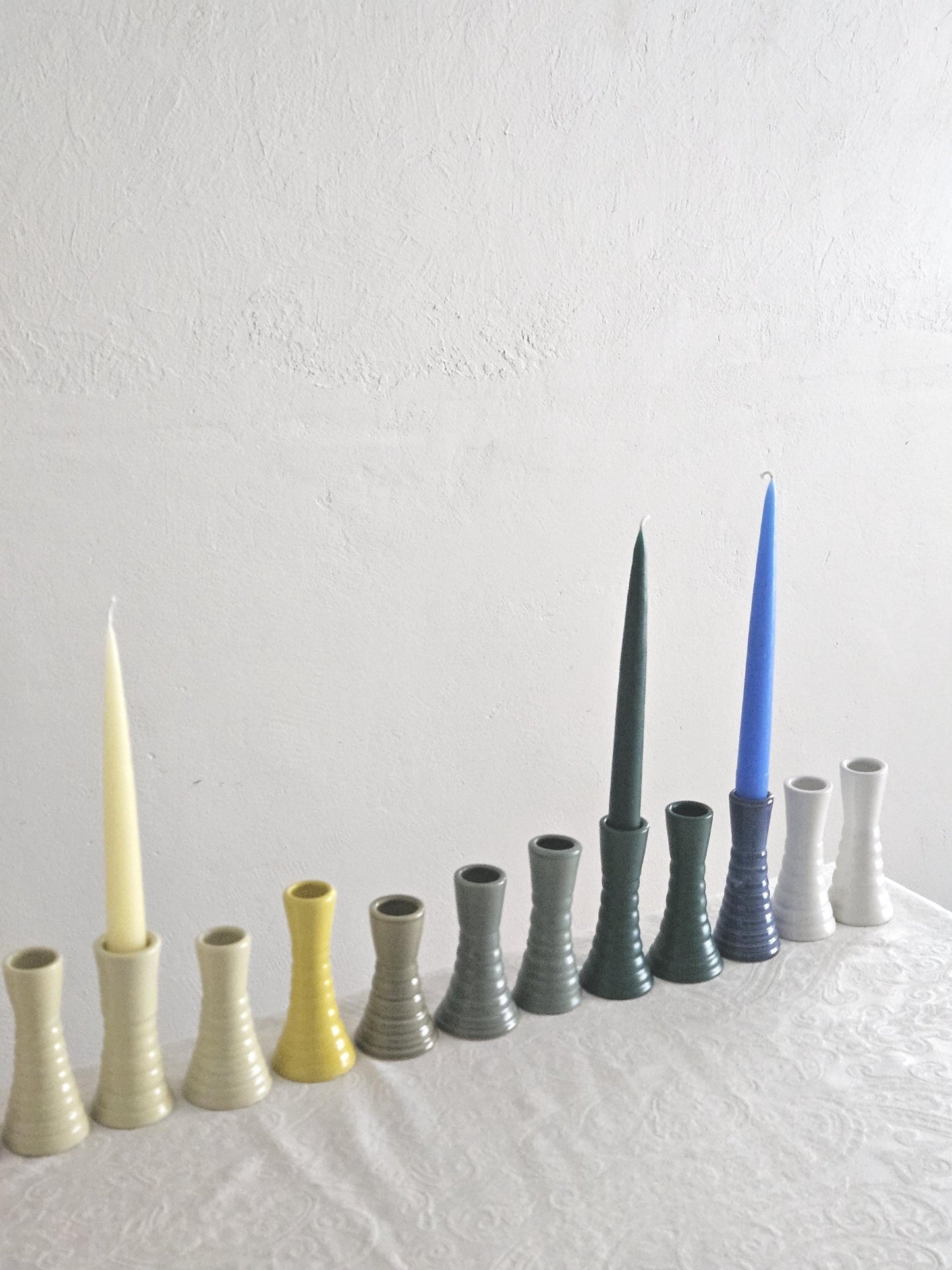 Wiggly Candlestick (Made to Order) • Handmade Colorful Ceramic • Taper Candle Holder