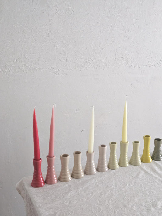 Wiggly Candlestick (Made to Order) • Handmade Colorful Ceramic • Taper Candle Holder