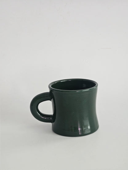 Handmade Ceramic Diner Mug: Retro Chunky Coffee Cup