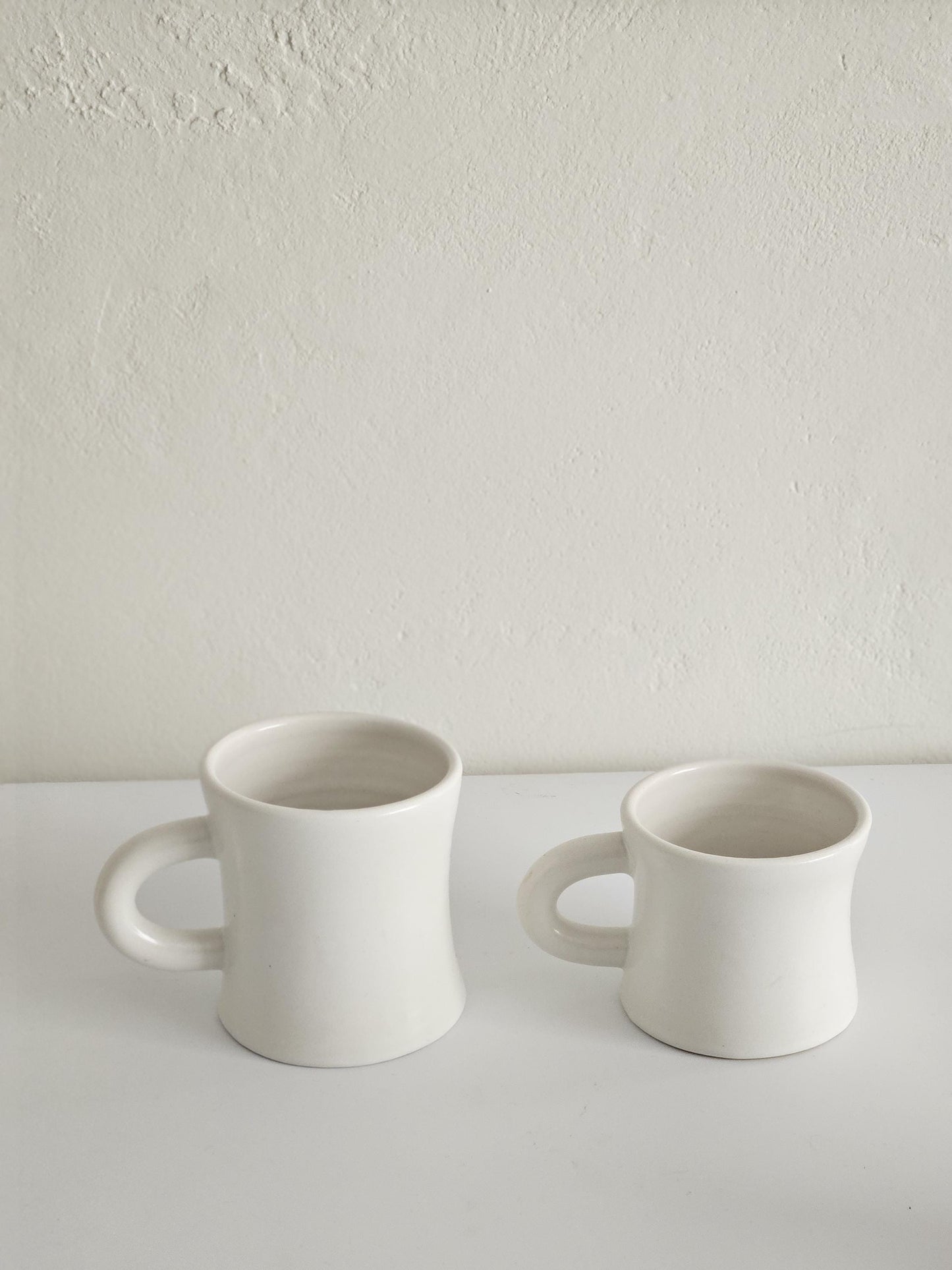 Handmade Ceramic Diner Mug: Retro Chunky Coffee Cup