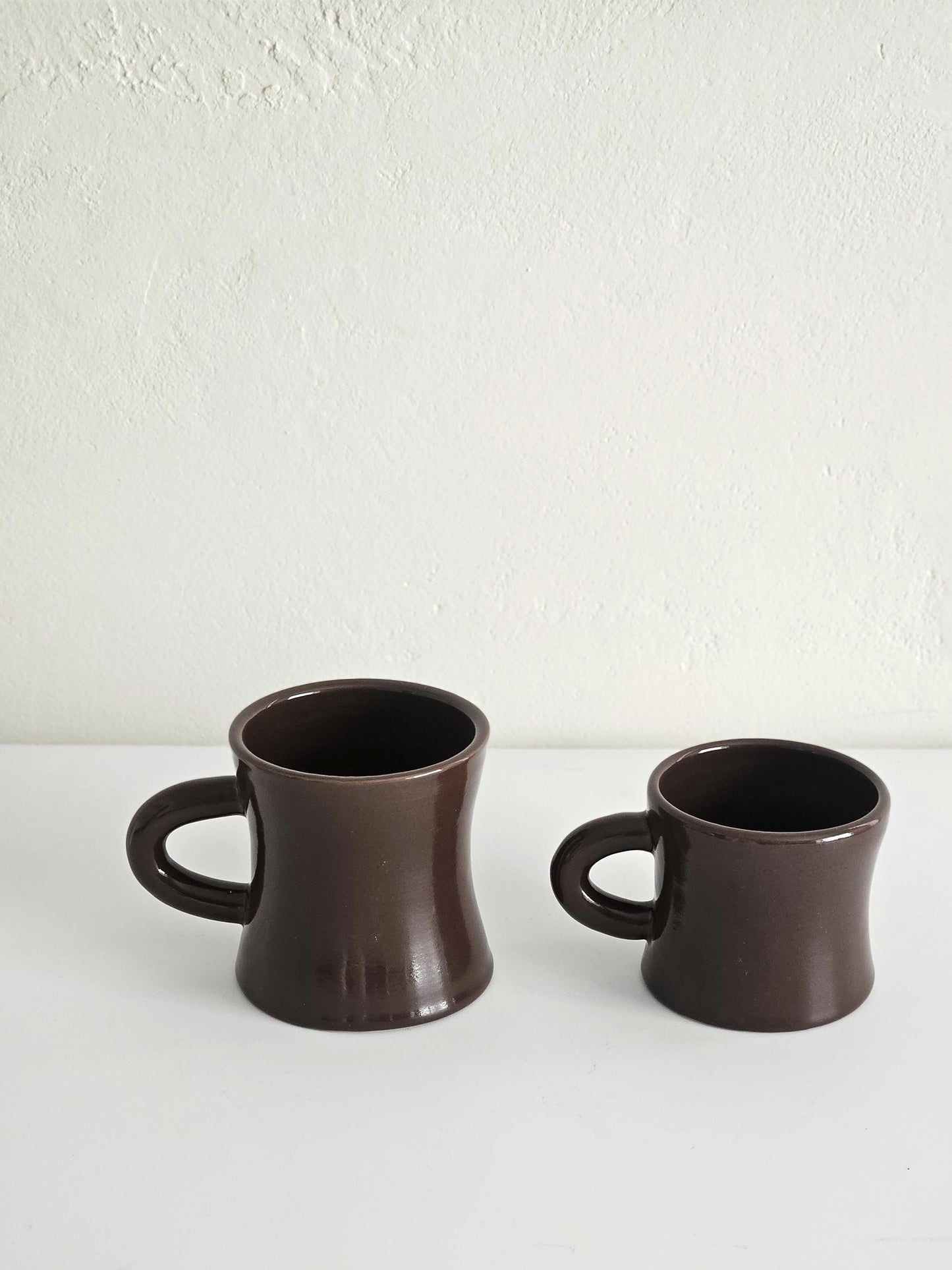 Handmade Ceramic Diner Mug: Retro Chunky Coffee Cup
