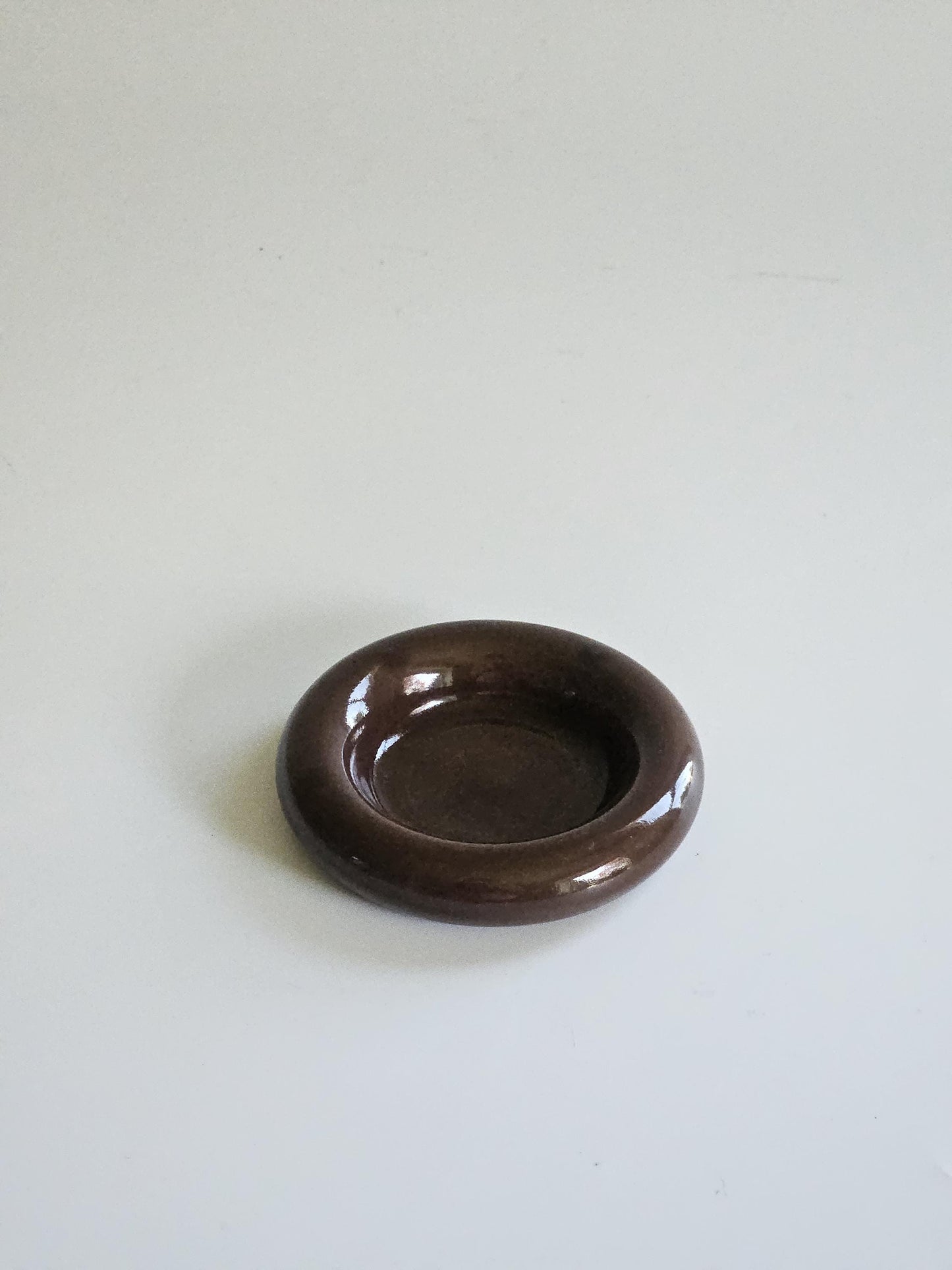 Handmade Ceramic Donut Dish: Colorful Bubble Plate - Ring Holder