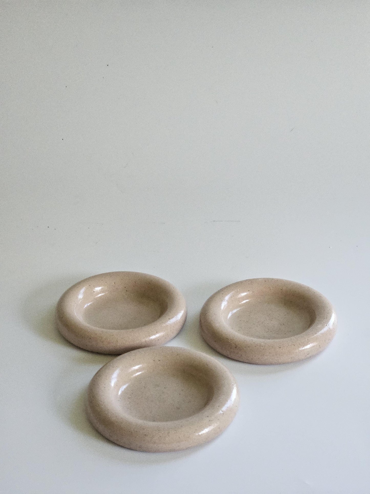 Handmade Ceramic Donut Dish: Colorful Bubble Plate - Ring Holder