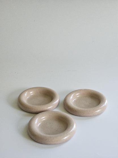Handmade Ceramic Donut Dish: Colorful Bubble Plate - Ring Holder