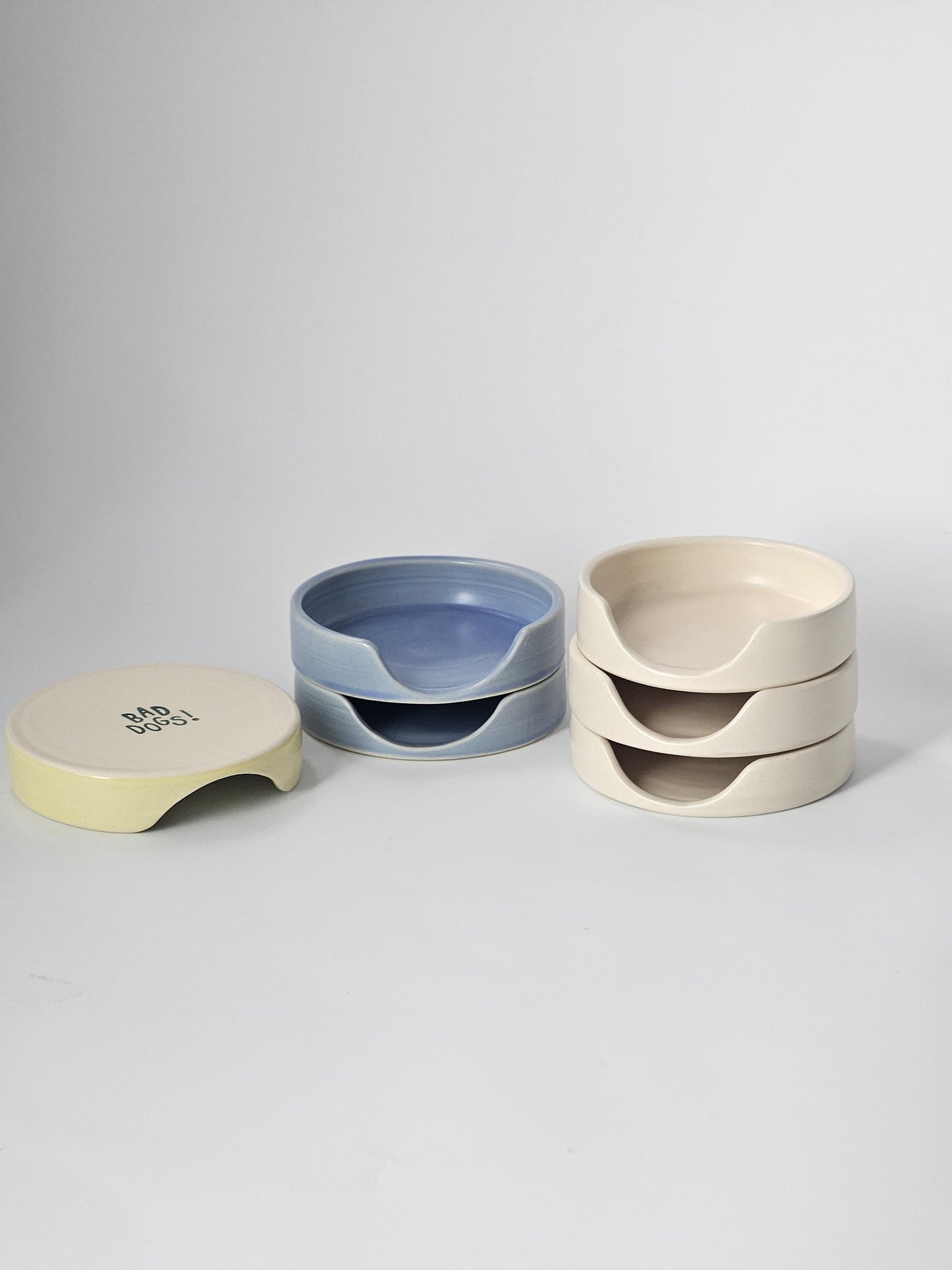 Handmade Ceramic Spoon Rest • Wheel Thrown Pottery, Minimal Bright Kitchen Decor