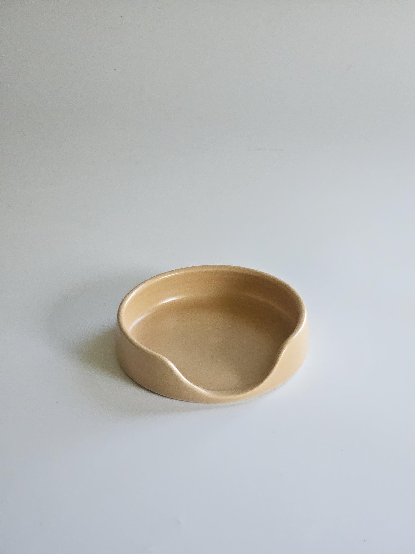 Handmade Ceramic Spoon Rest • Wheel Thrown Pottery, Minimal Kitchen Decor