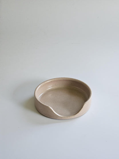 Handmade Ceramic Spoon Rest • Wheel Thrown Pottery, Minimal Kitchen Decor