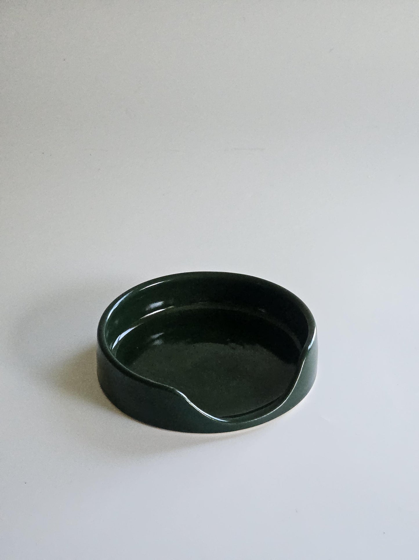 Handmade Ceramic Spoon Rest • Wheel Thrown Pottery, Minimal Kitchen Decor