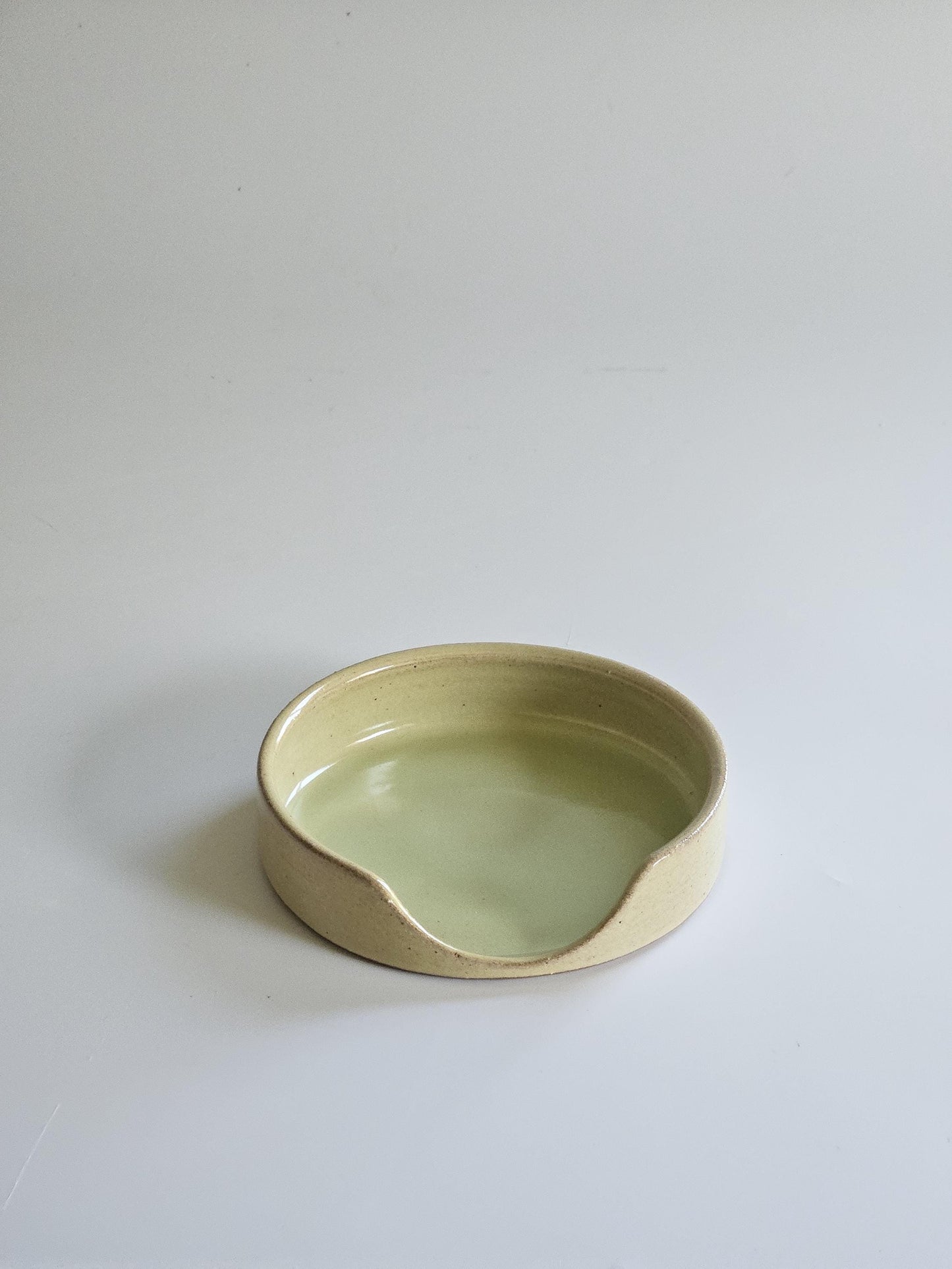 Handmade Ceramic Spoon Rest • Wheel Thrown Pottery, Minimal Kitchen Decor